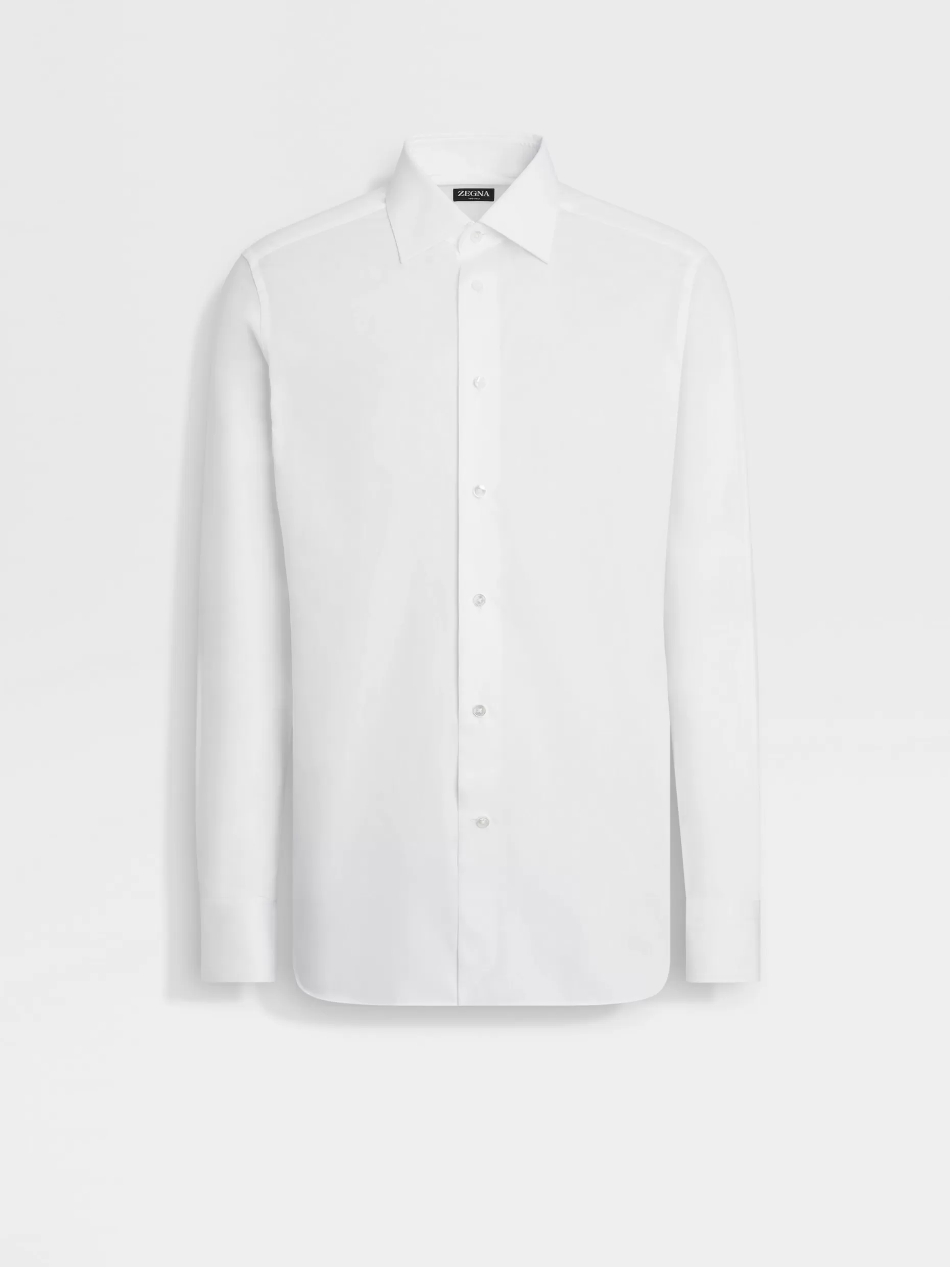 Men ZEGNA 100Fili Cotton Long-Sleeve Tailoring Shirt