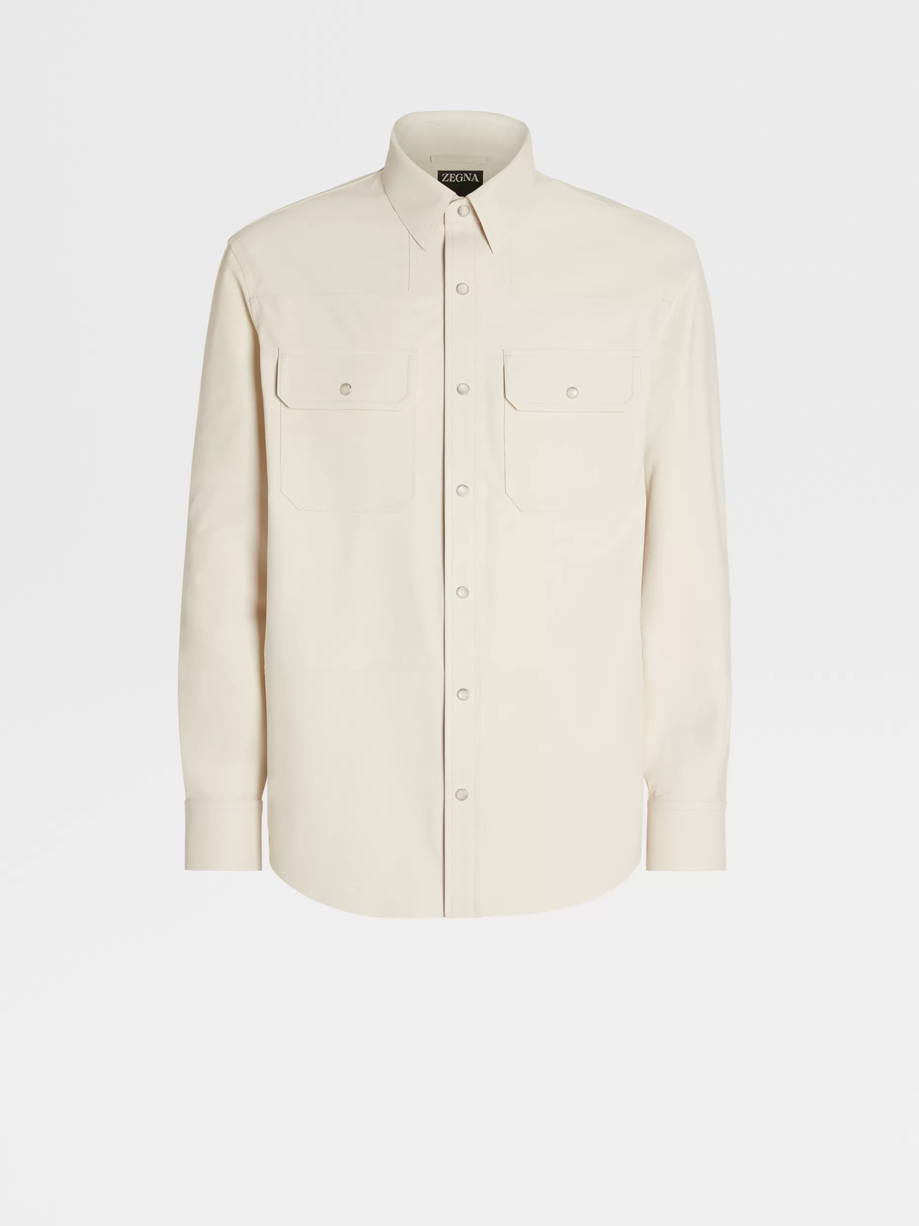 Men ZEGNA Calfskin Nubuck Shirt