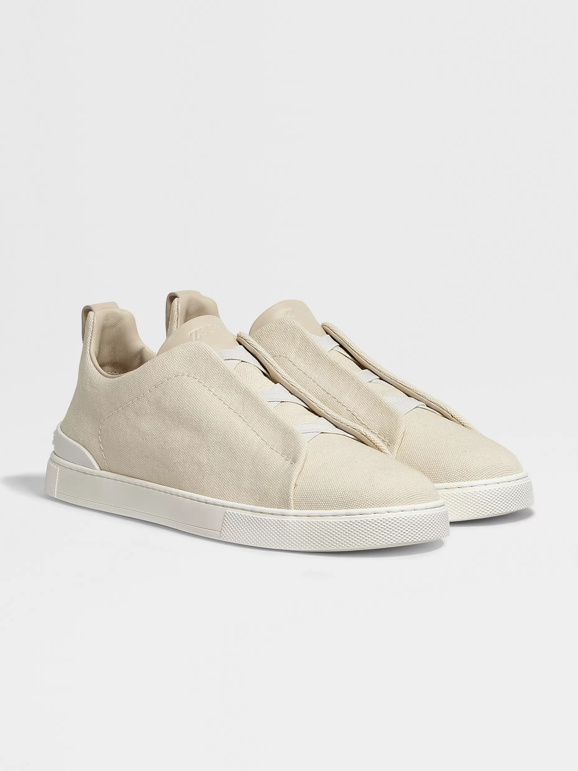 Men ZEGNA Canvas Triple Stitch™ Low Top Sneakers