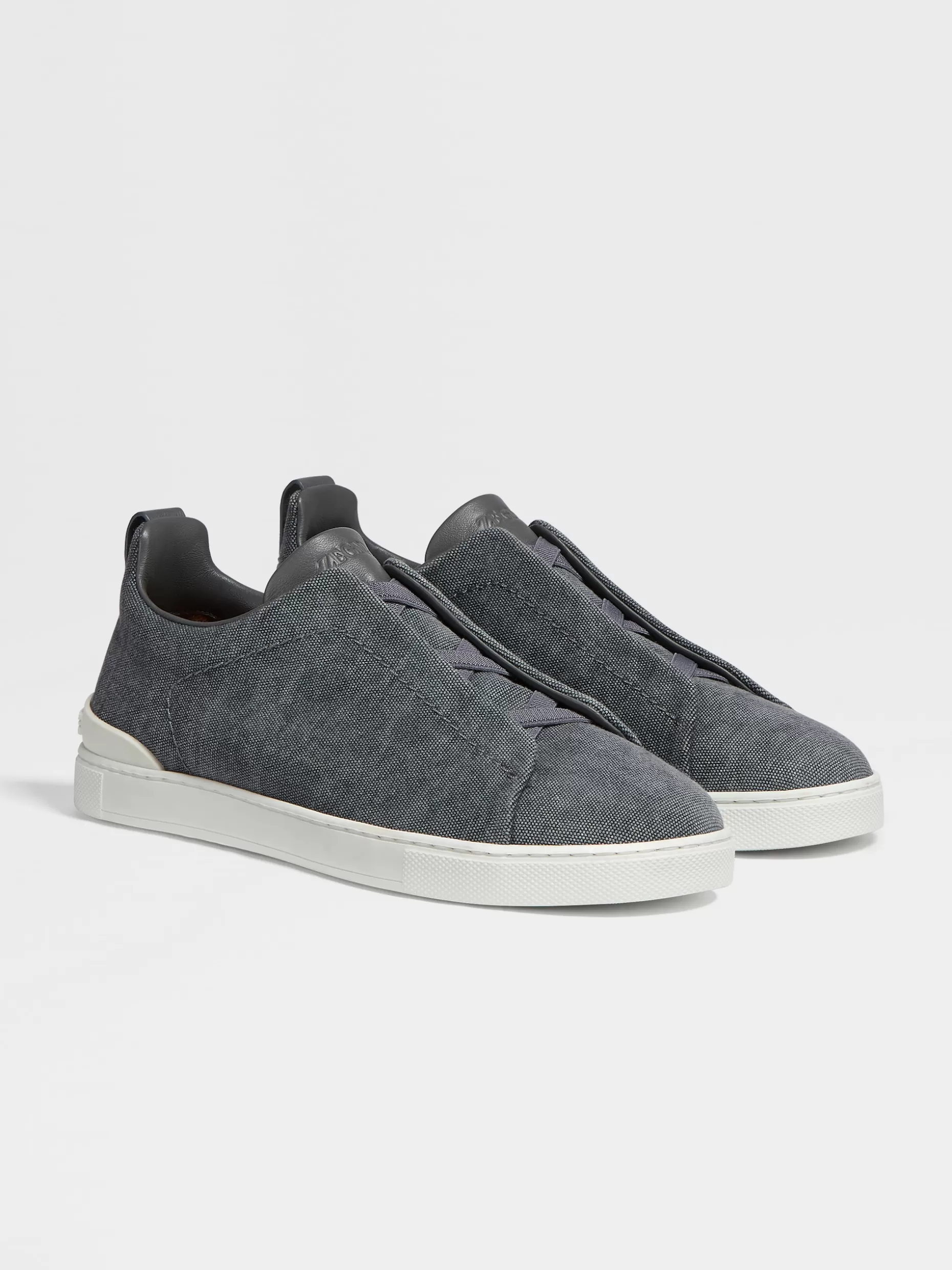 Men ZEGNA Canvas Triple Stitch™ Low Top Sneakers