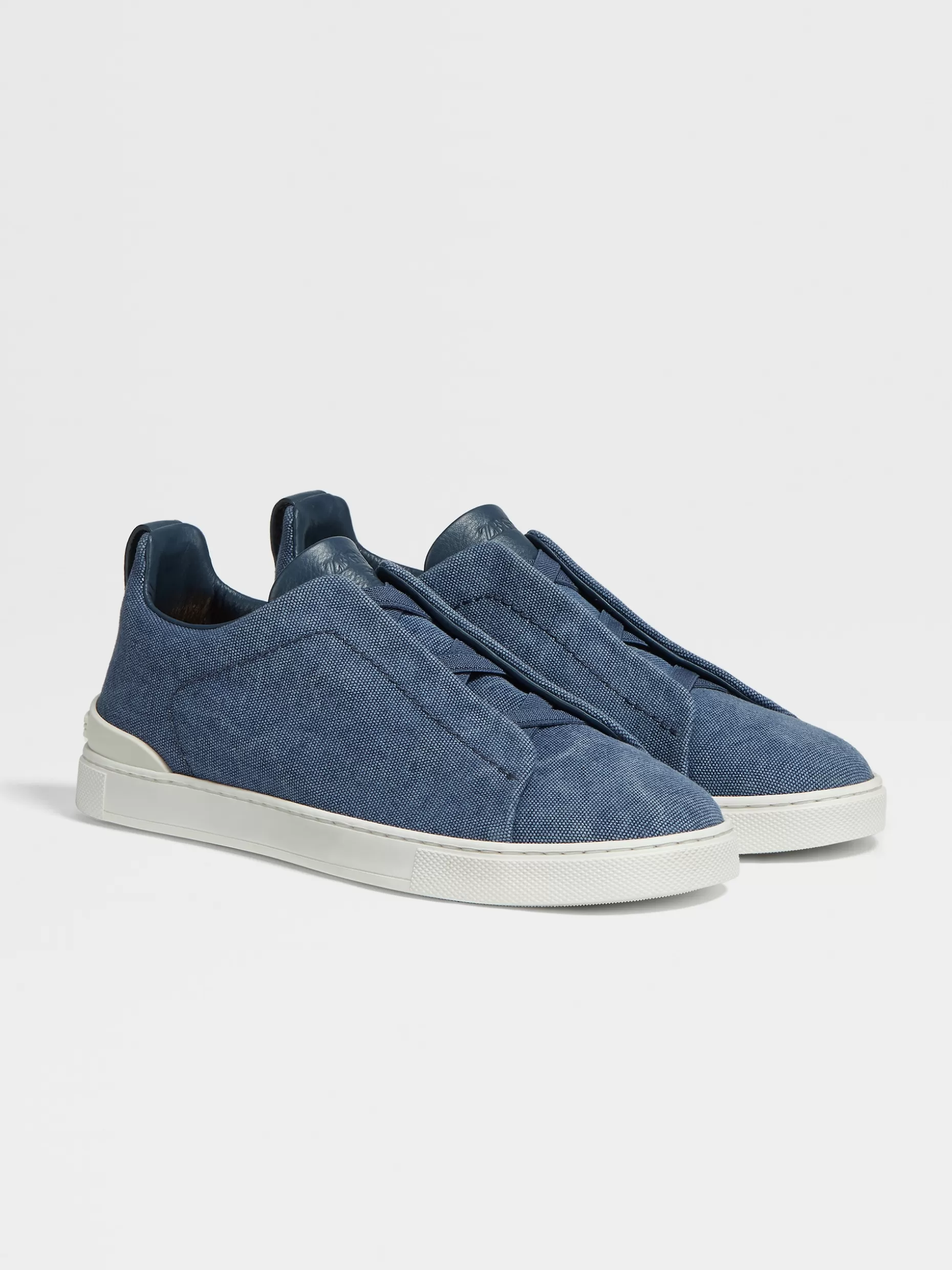 Men ZEGNA Canvas Triple Stitch™ Low Top Sneakers