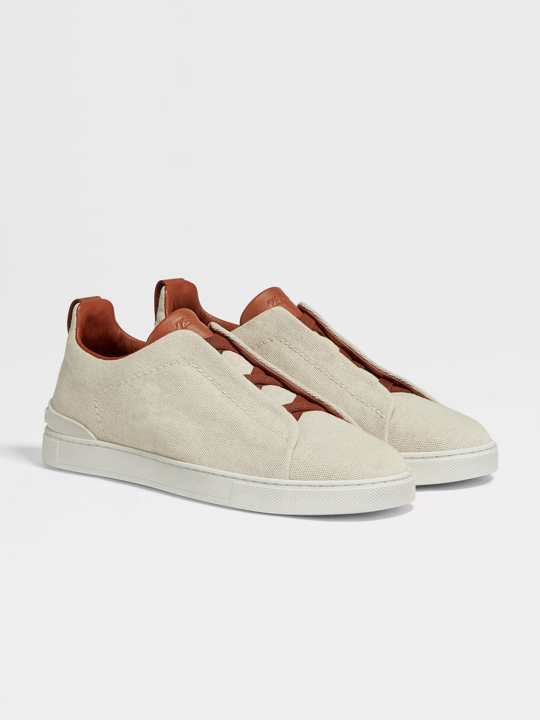 Men ZEGNA Canvas Triple Stitch™ Low Top Sneakers