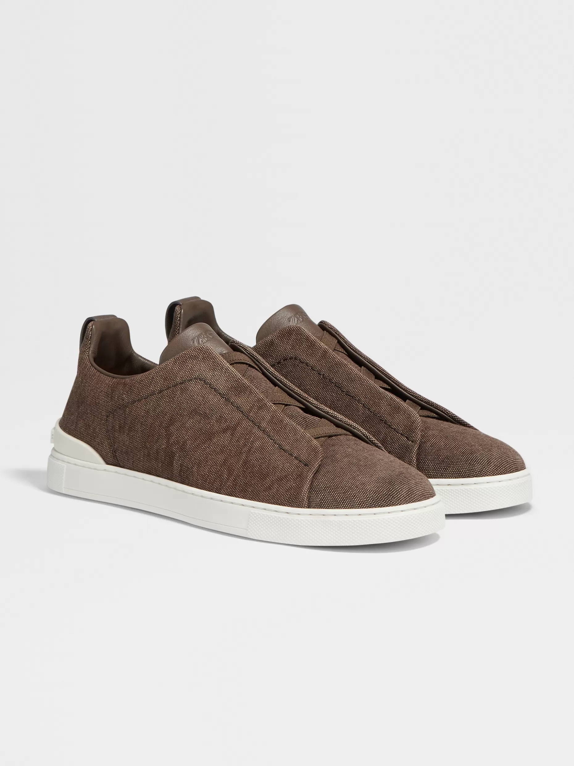 Men ZEGNA Canvas Triple Stitch™ Low Top Sneakers