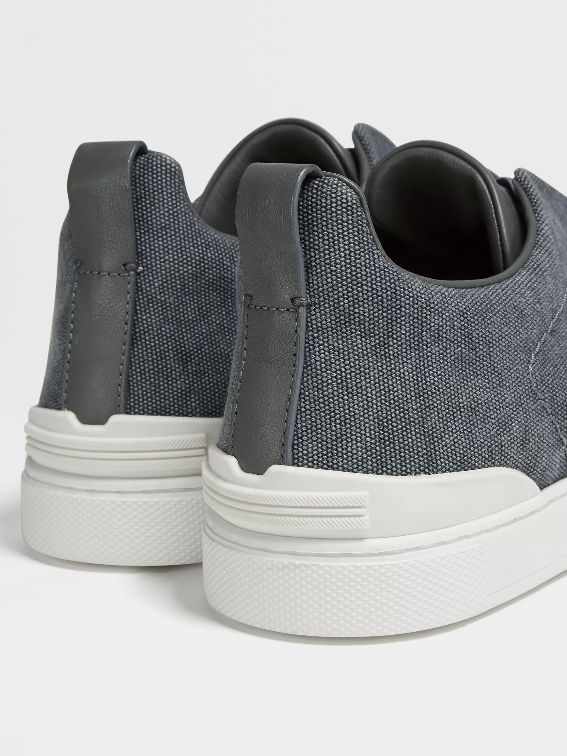 Men ZEGNA Canvas Triple Stitch™ Low Top Sneakers