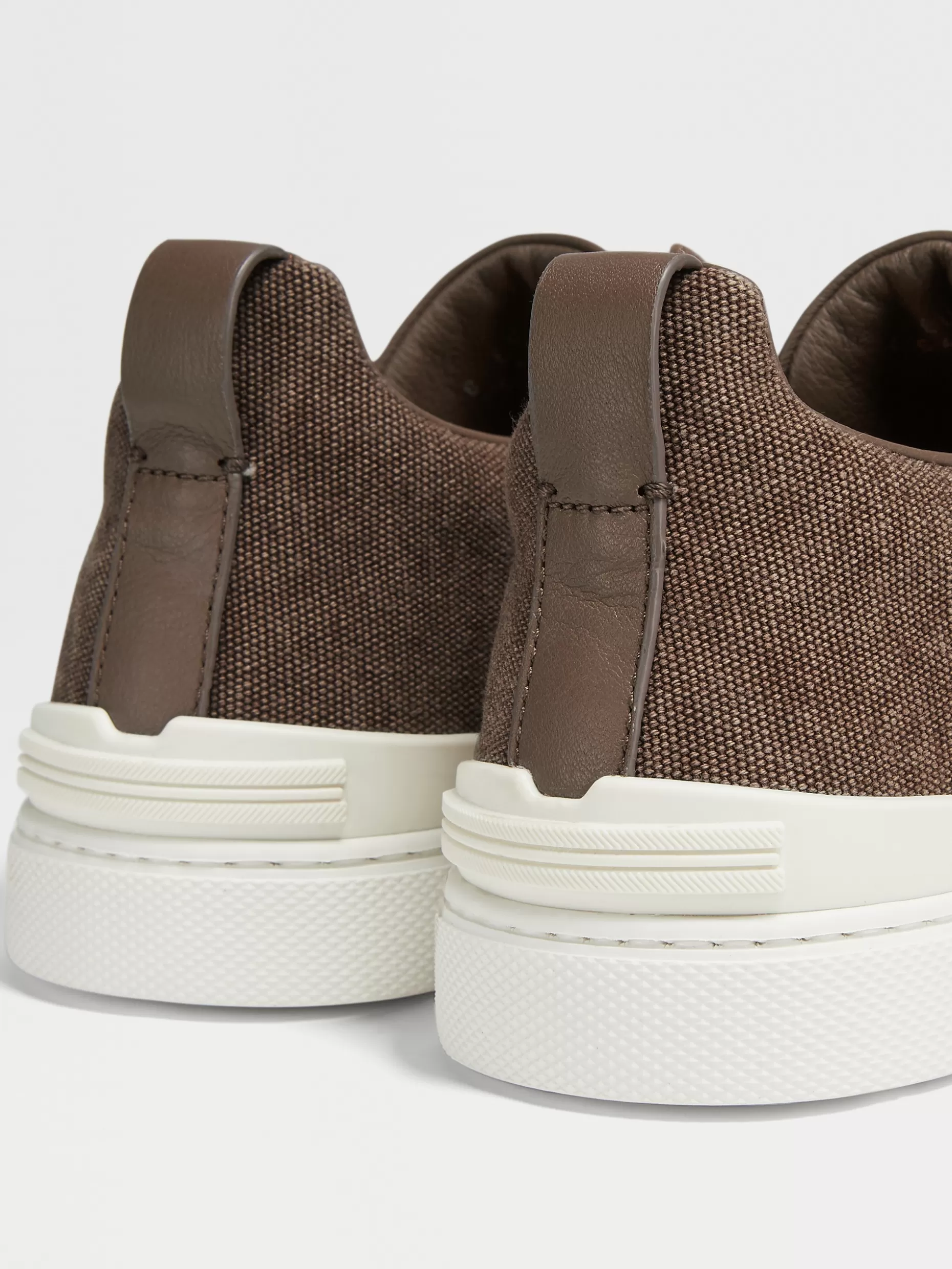 Men ZEGNA Canvas Triple Stitch™ Low Top Sneakers