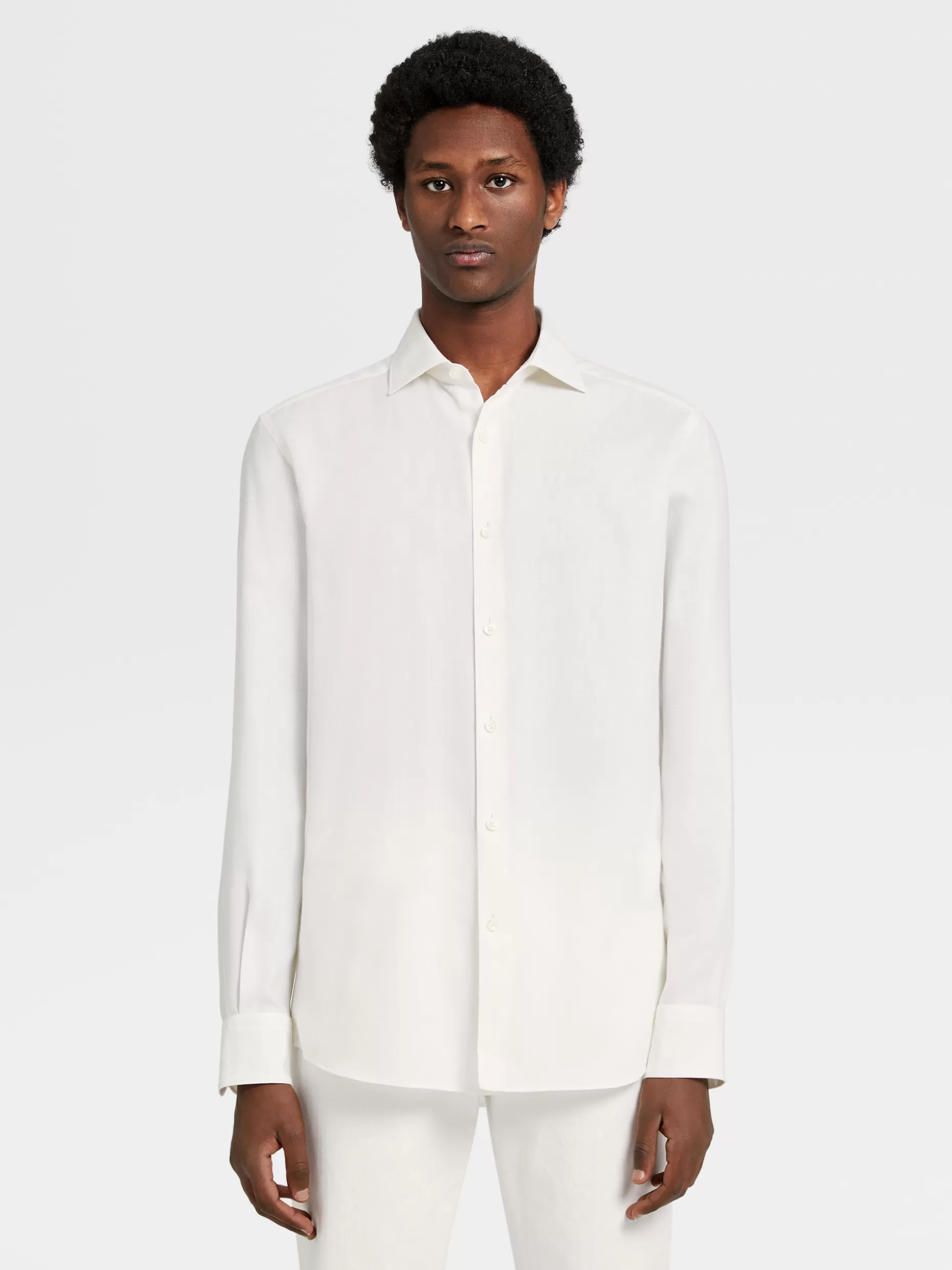 Men ZEGNA Cashco Long-Sleeve Shirt