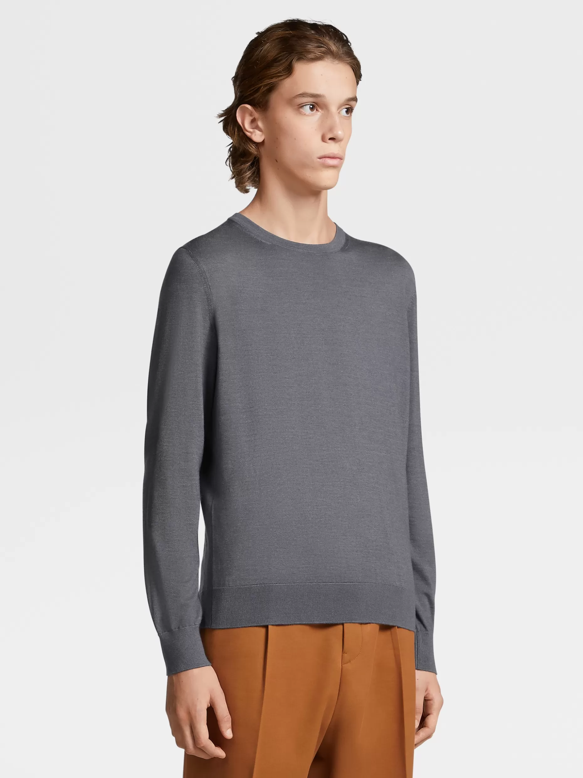 Men ZEGNA Cashseta Knit Crewneck