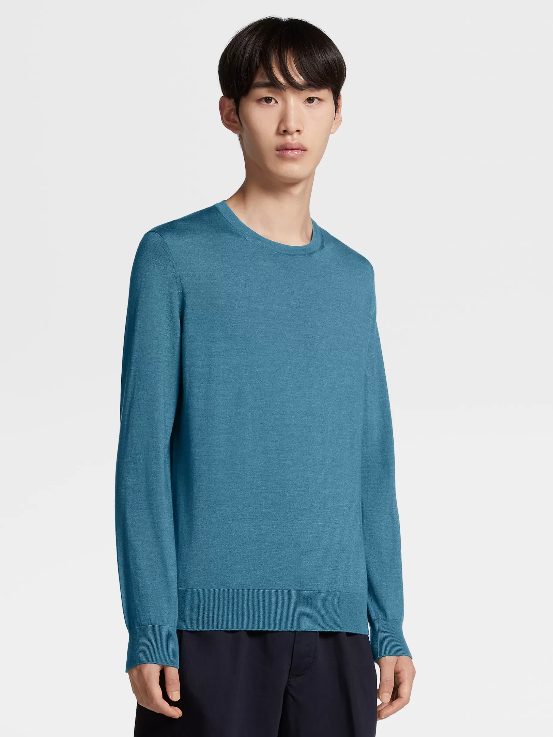 Men ZEGNA Cashseta Knit Crewneck