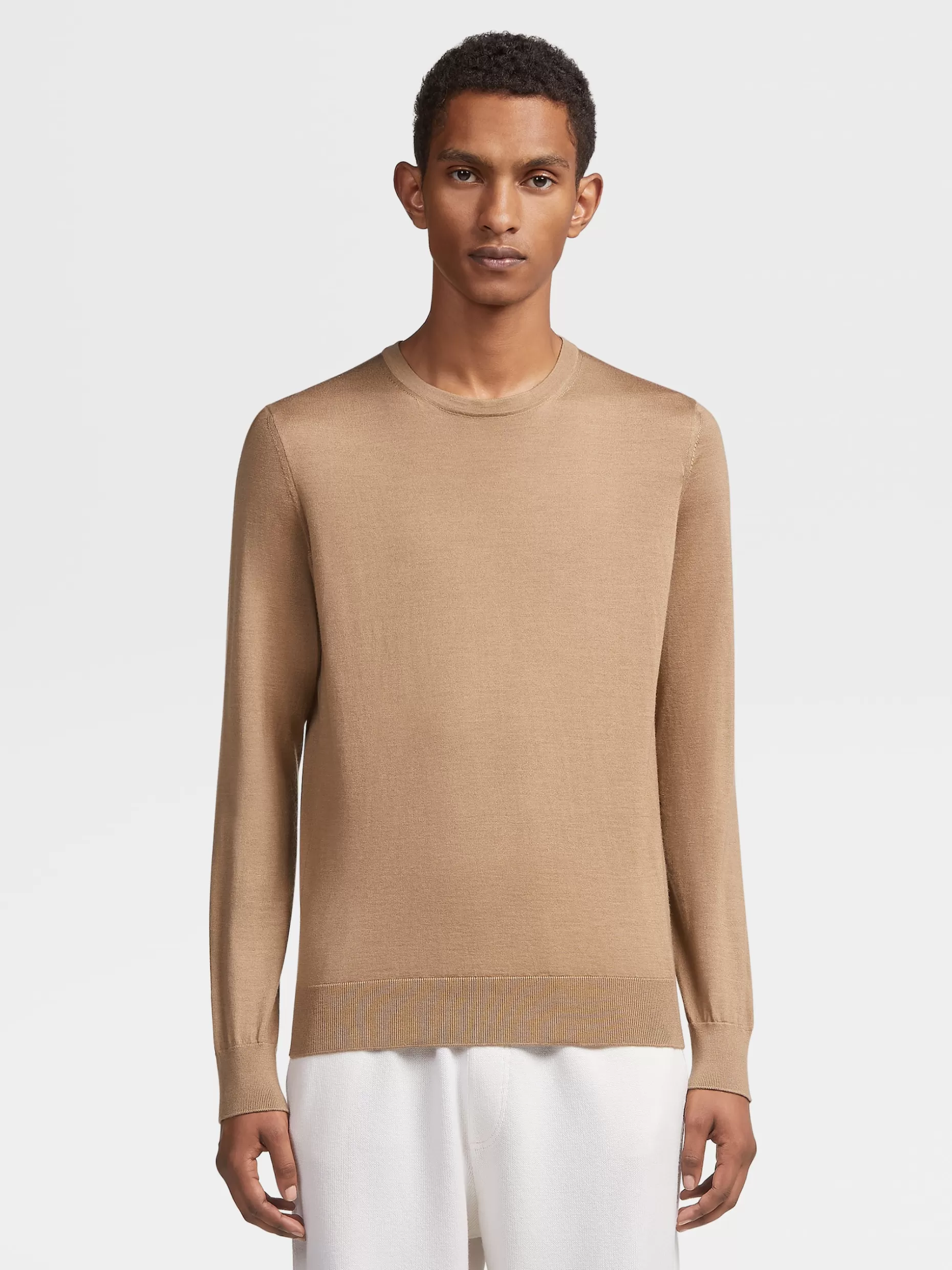 Men ZEGNA Cashseta Knit Crewneck