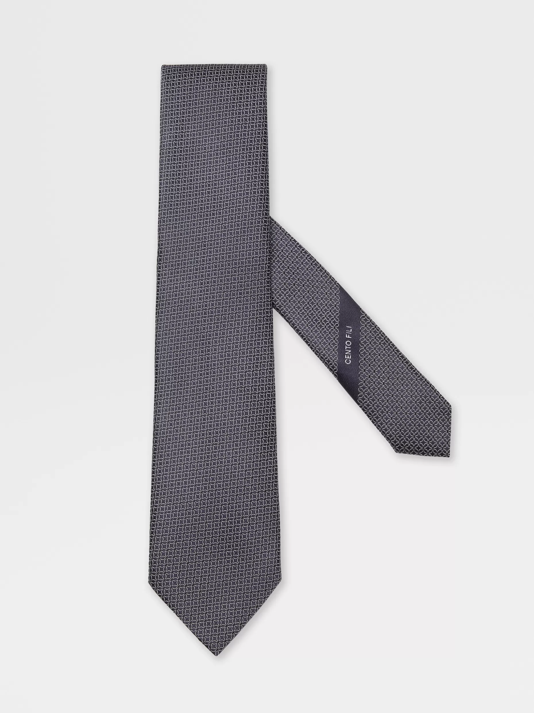 Men ZEGNA Cento Fili Silk Jacquard Tie