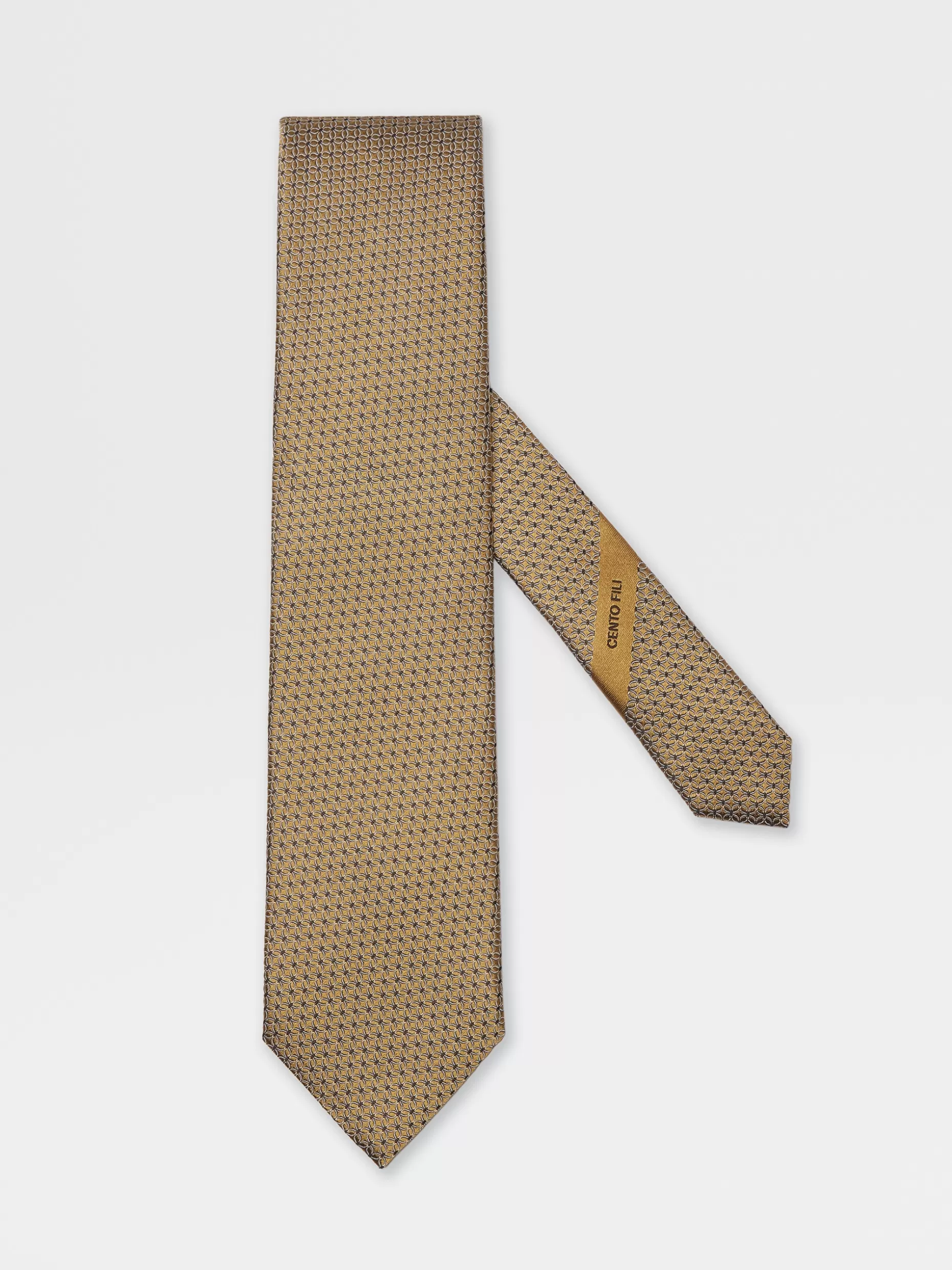 Men ZEGNA Cento Fili Silk Jacquard Tie