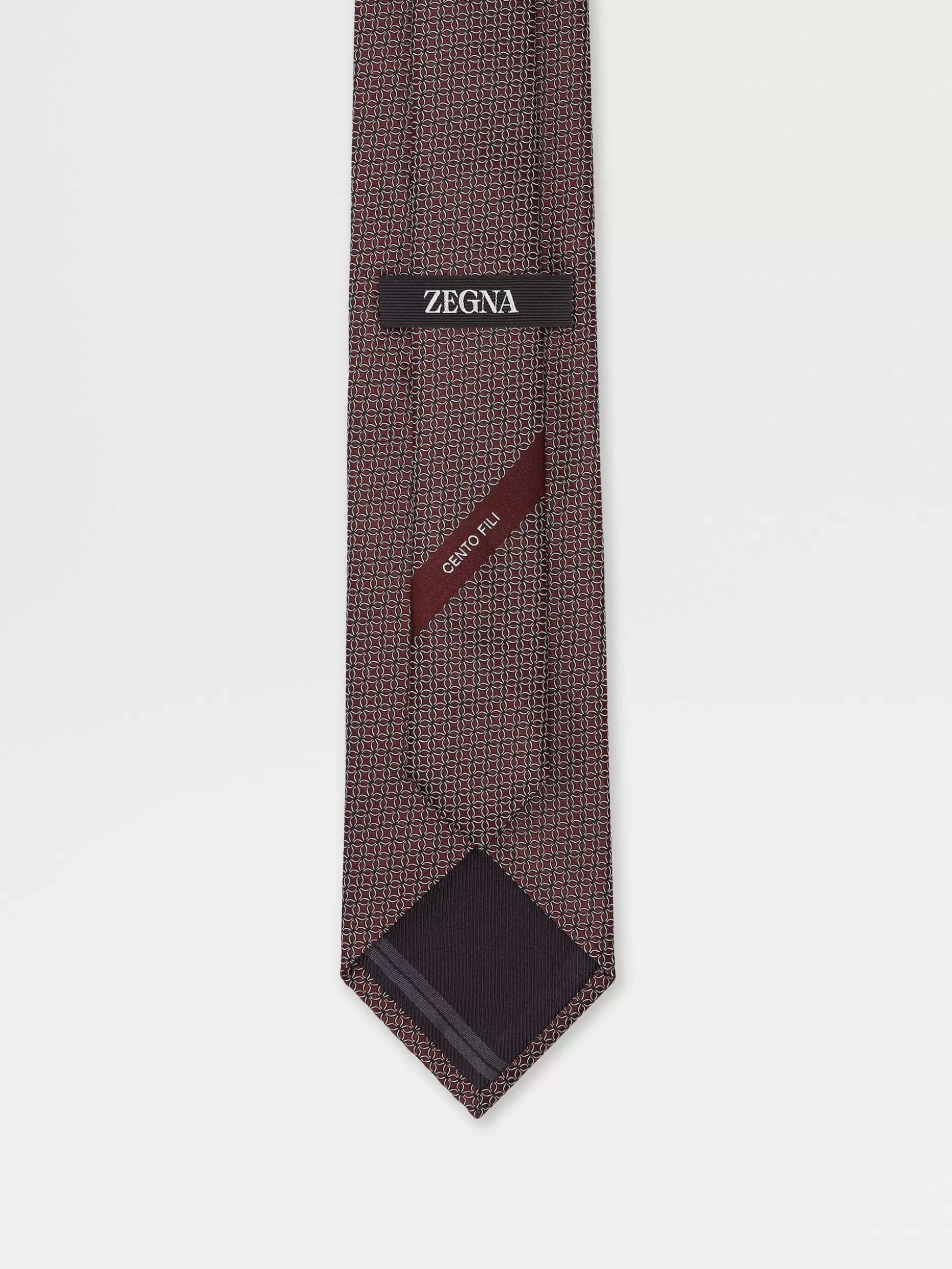 Men ZEGNA Cento Fili Silk Jacquard Tie