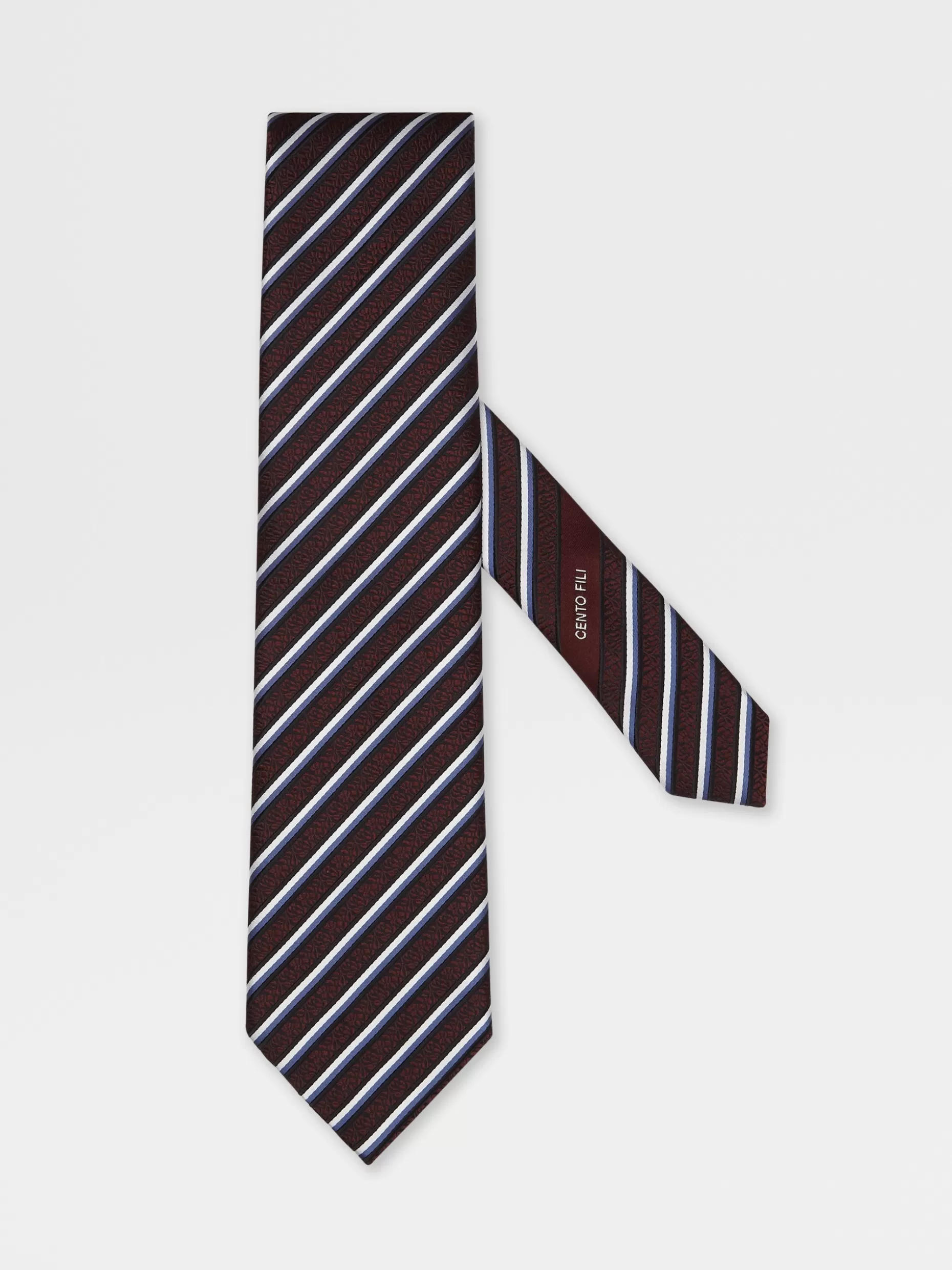 Men ZEGNA Cento Fili Silk Tie