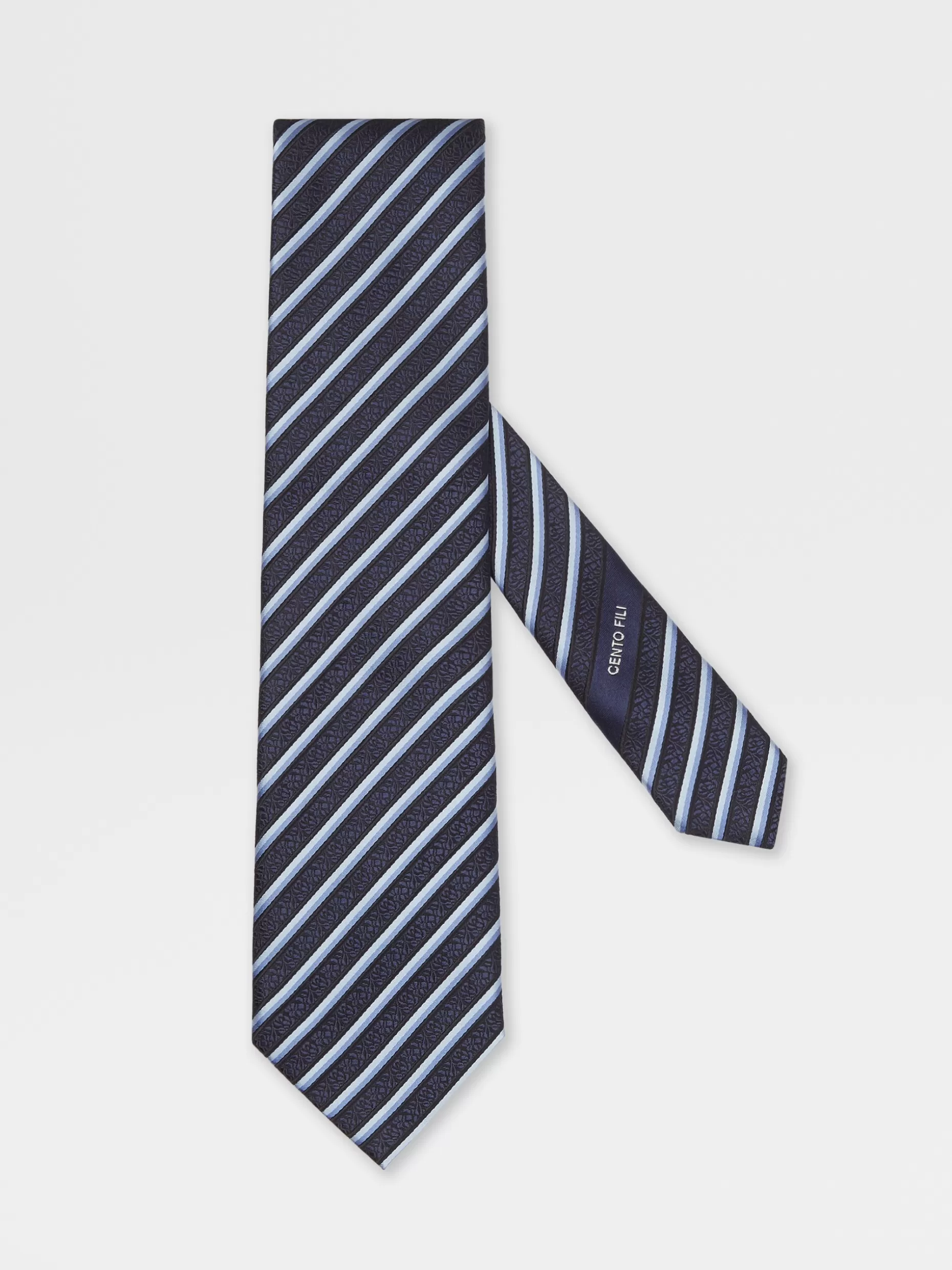 Men ZEGNA Cento Fili Silk Tie