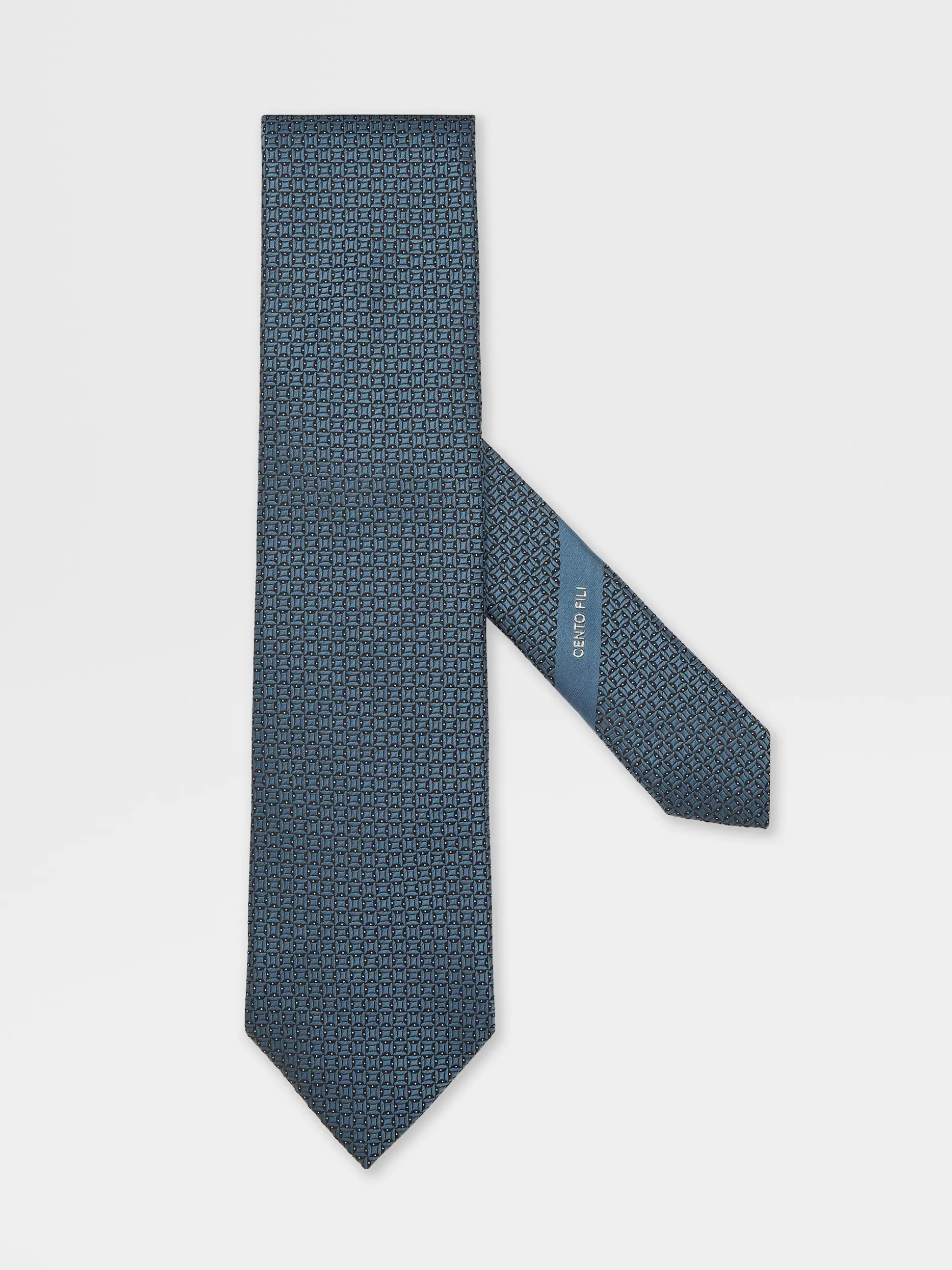 Men ZEGNA Cento Fili Silk Tie