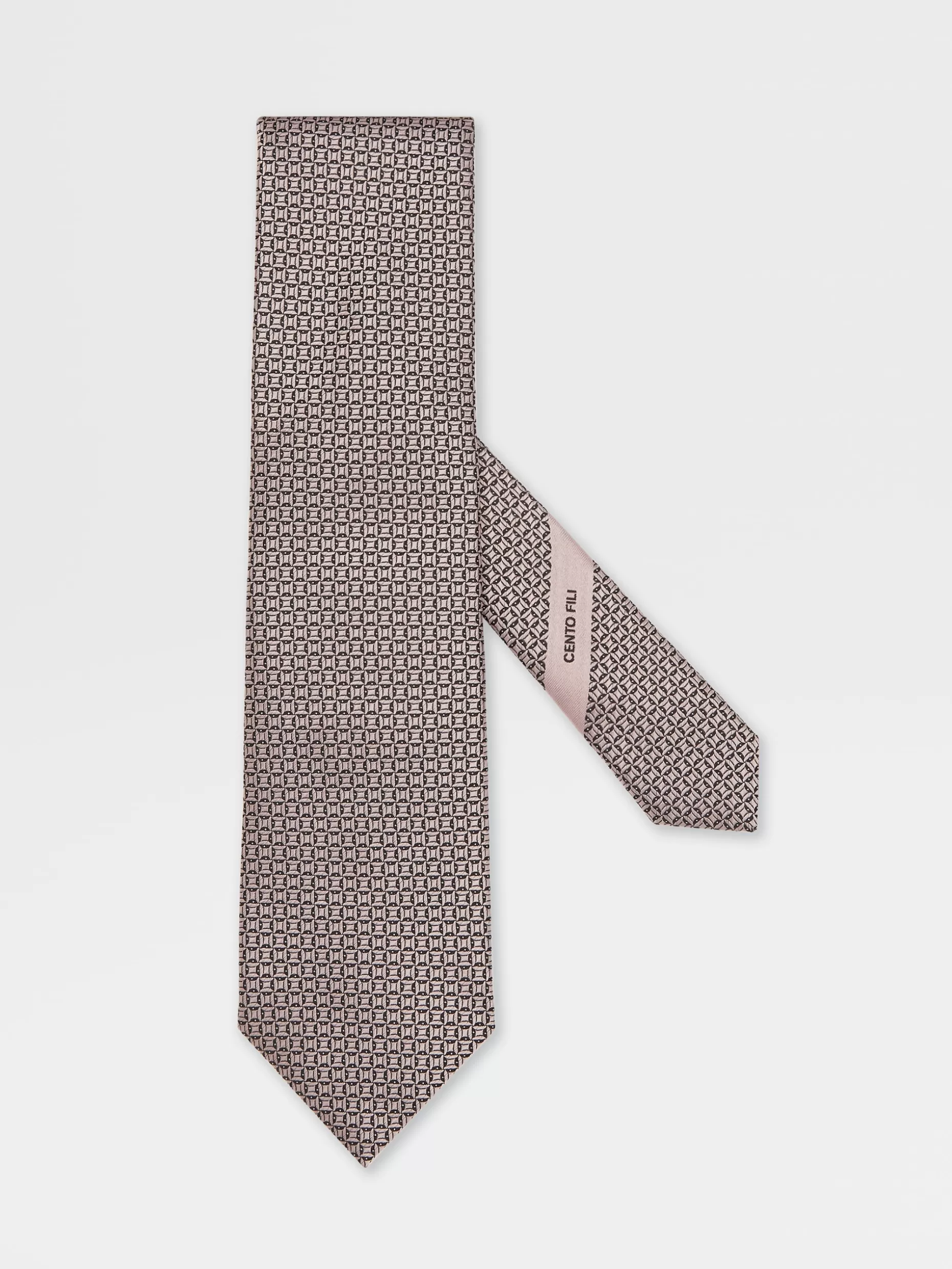 Men ZEGNA Cento Fili Silk Tie