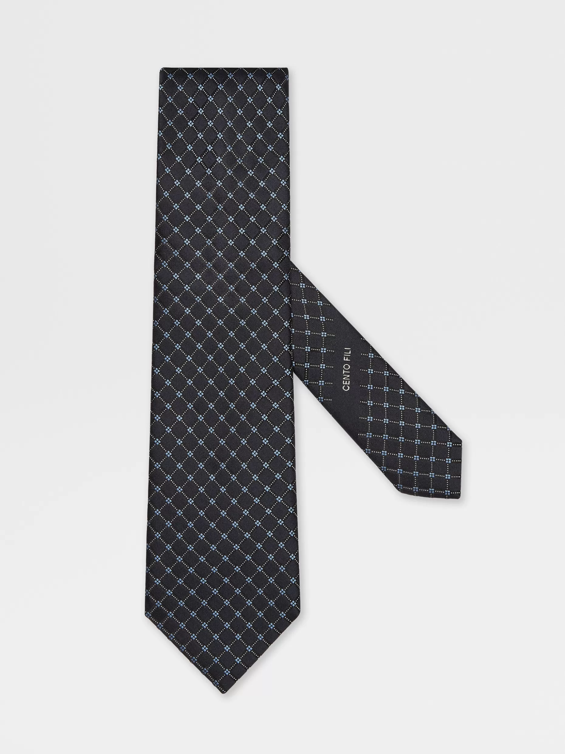 Men ZEGNA Cento Fili Silk Tie