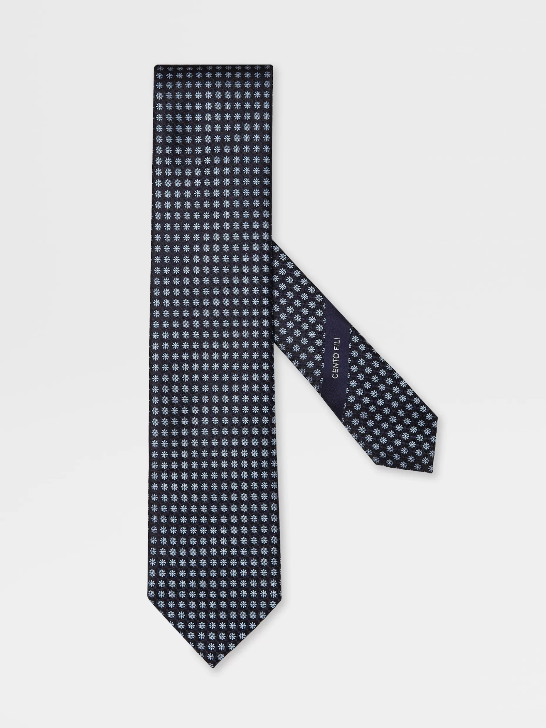 Men ZEGNA Cento Fili Silk Tie