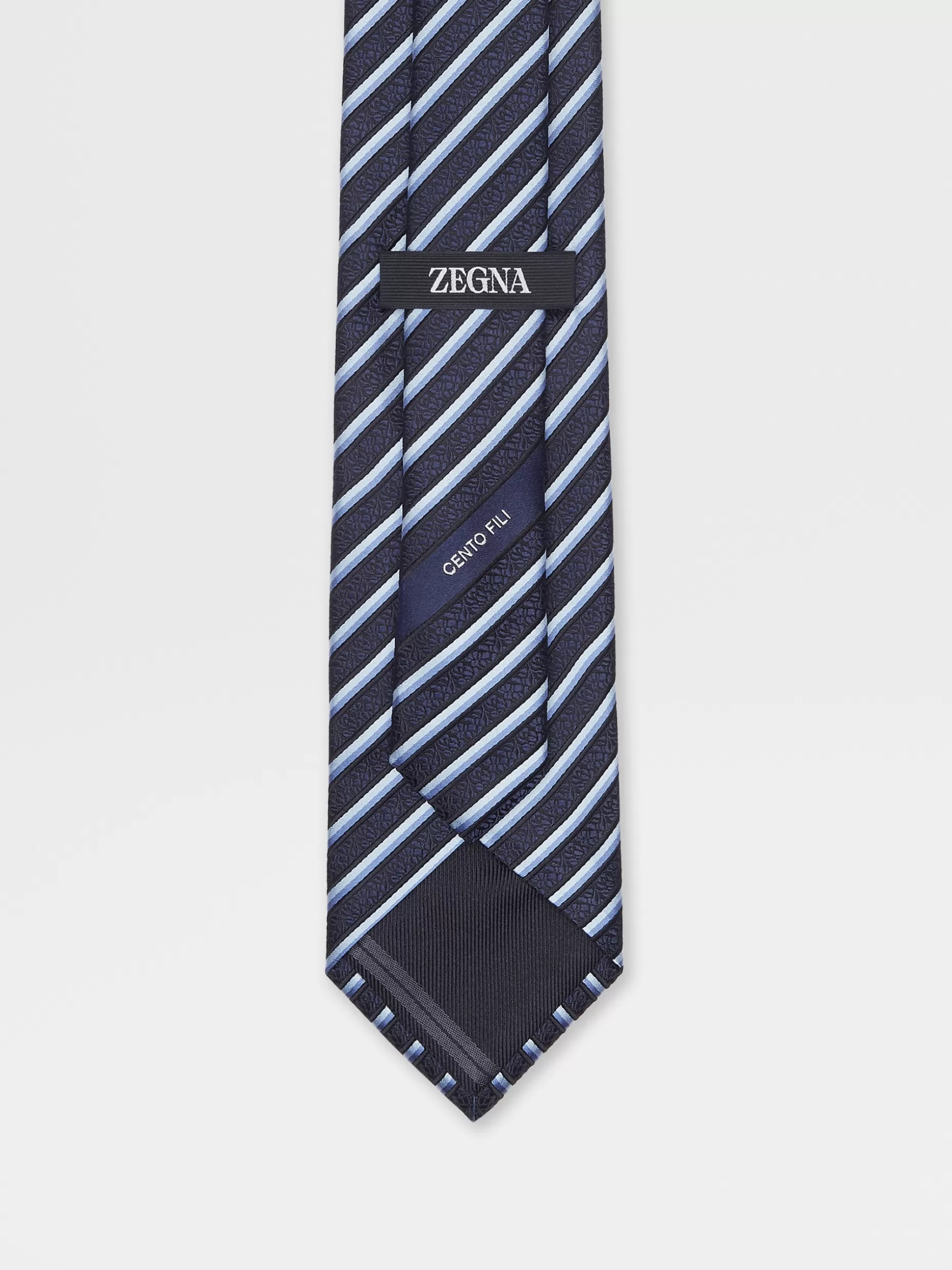 Men ZEGNA Cento Fili Silk Tie