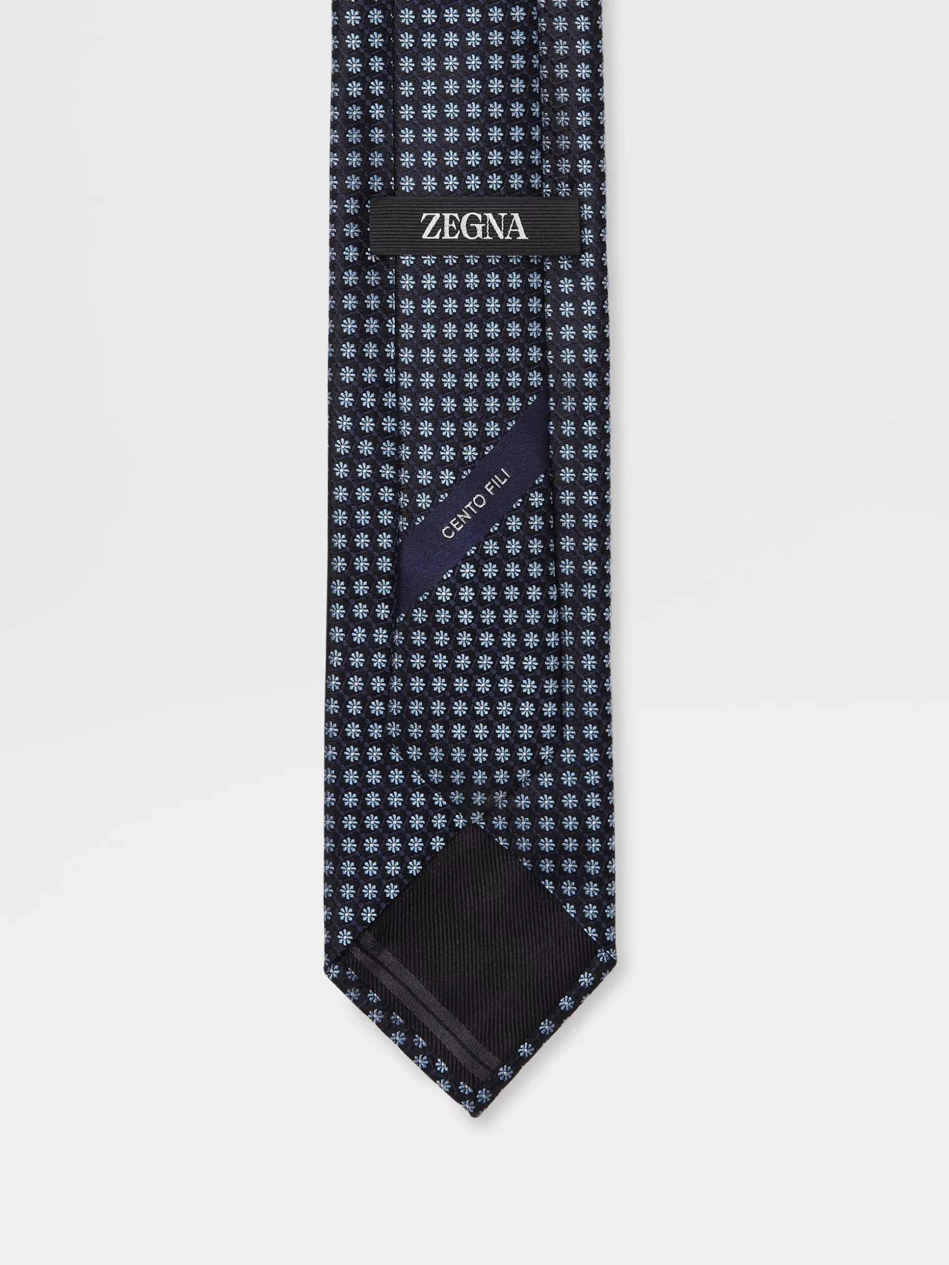 Men ZEGNA Cento Fili Silk Tie