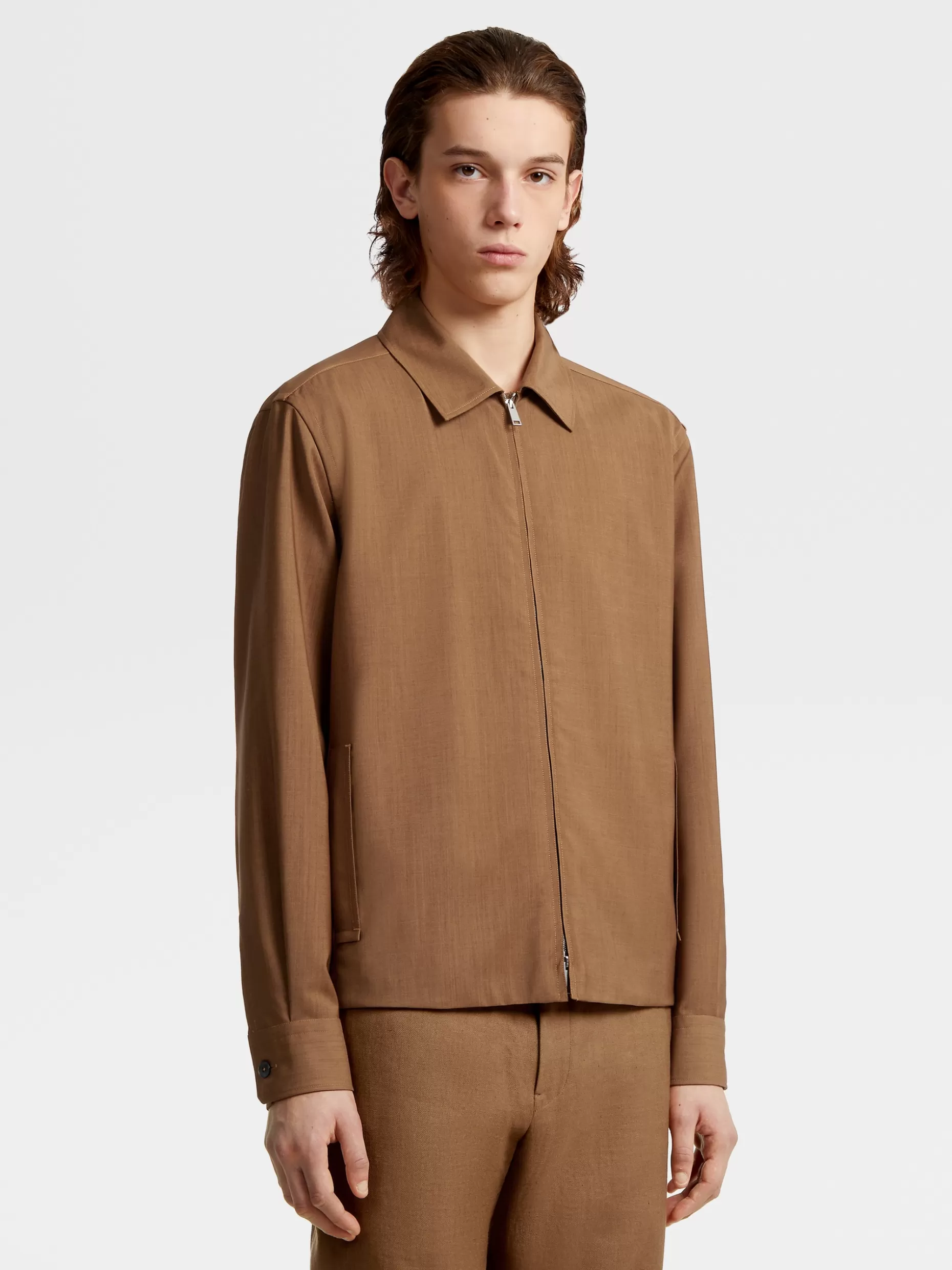 Men ZEGNA Color Achillfarm #Usetheexisting™ Wool And Mohair Overshirt