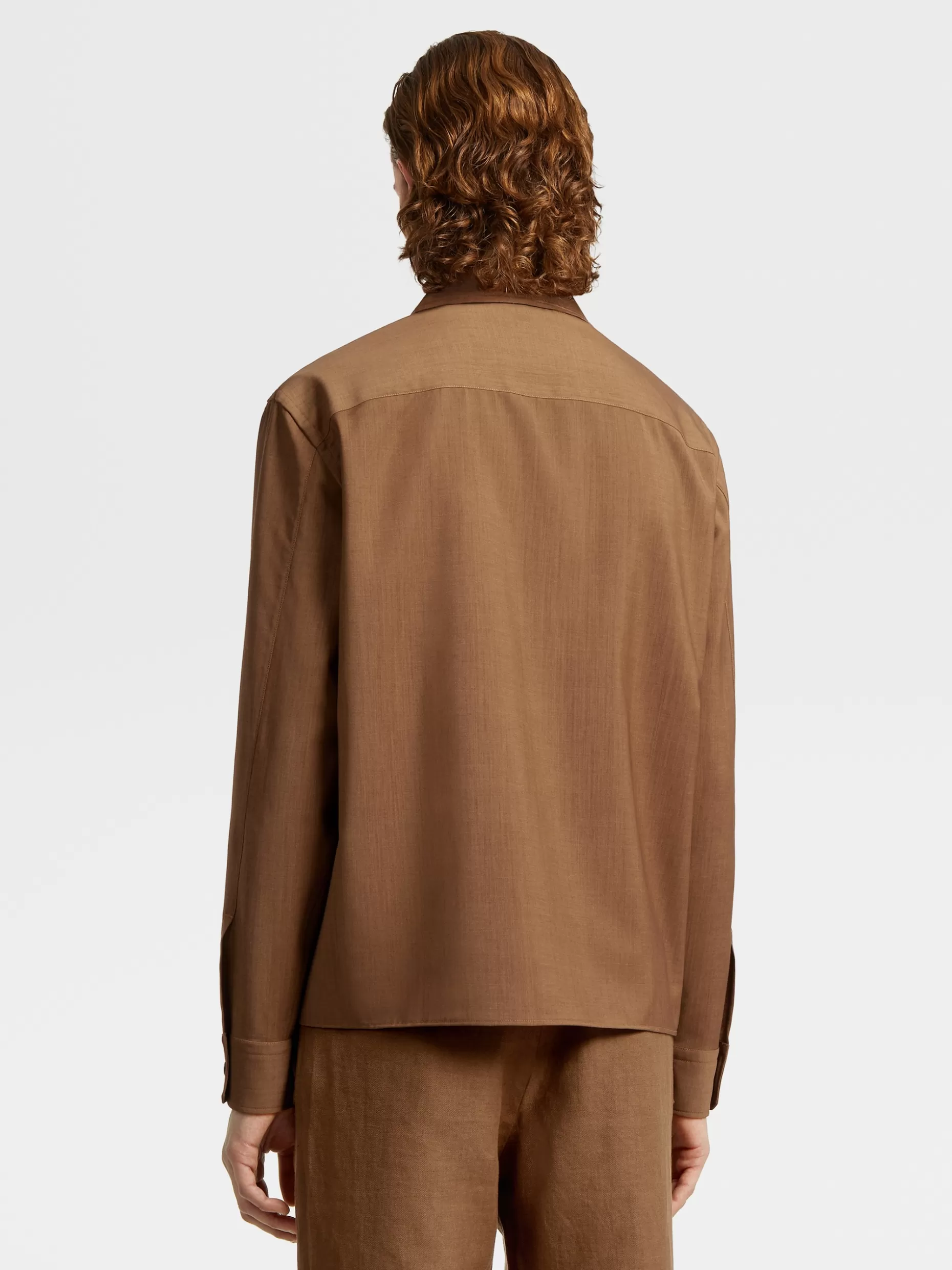 Men ZEGNA Color Achillfarm #Usetheexisting™ Wool And Mohair Overshirt