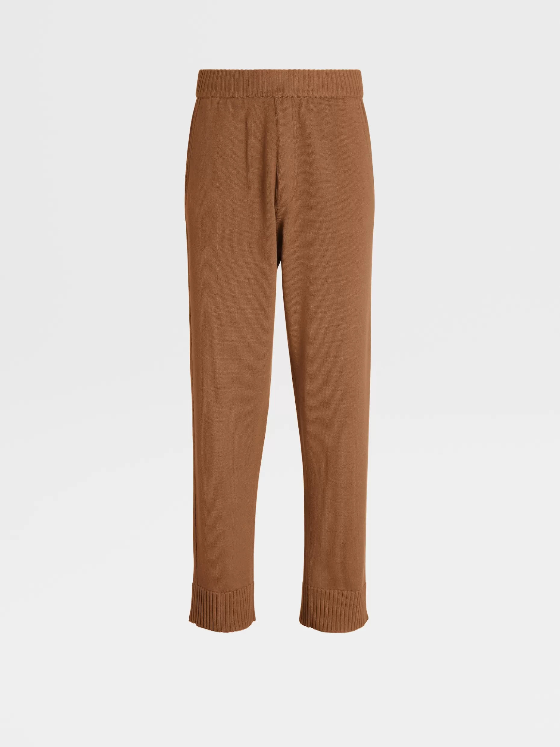 Men ZEGNA Color Cashmere And Cotton Knit Joggers