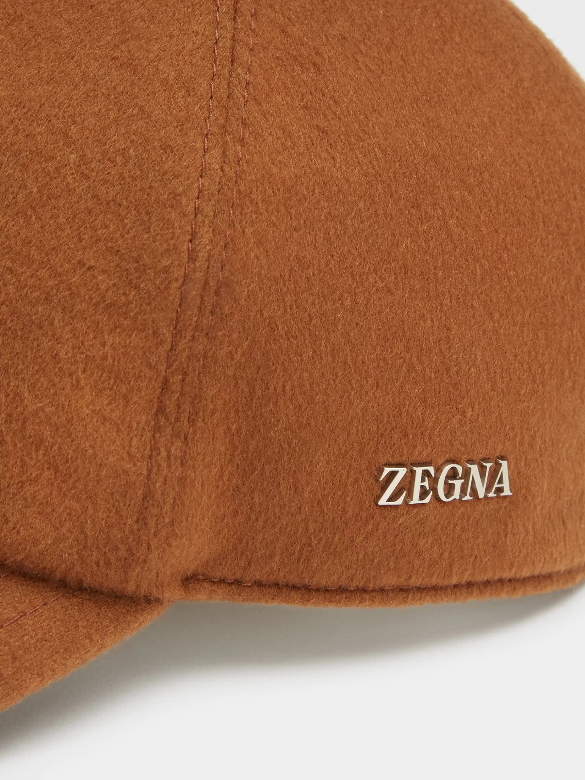 Men ZEGNA Color Cashmere Baseball Cap