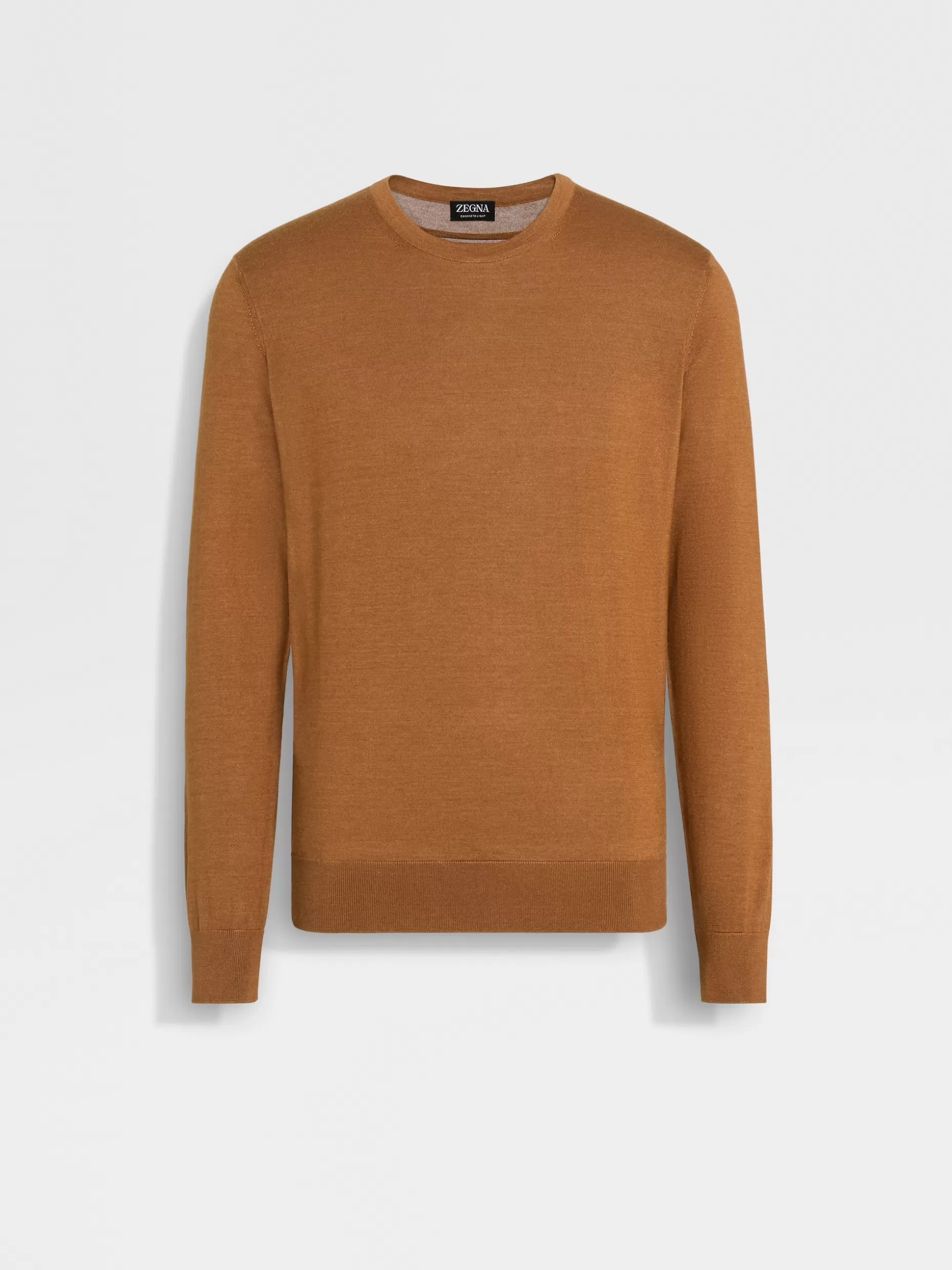 Men ZEGNA Color Cashseta Light Crewneck