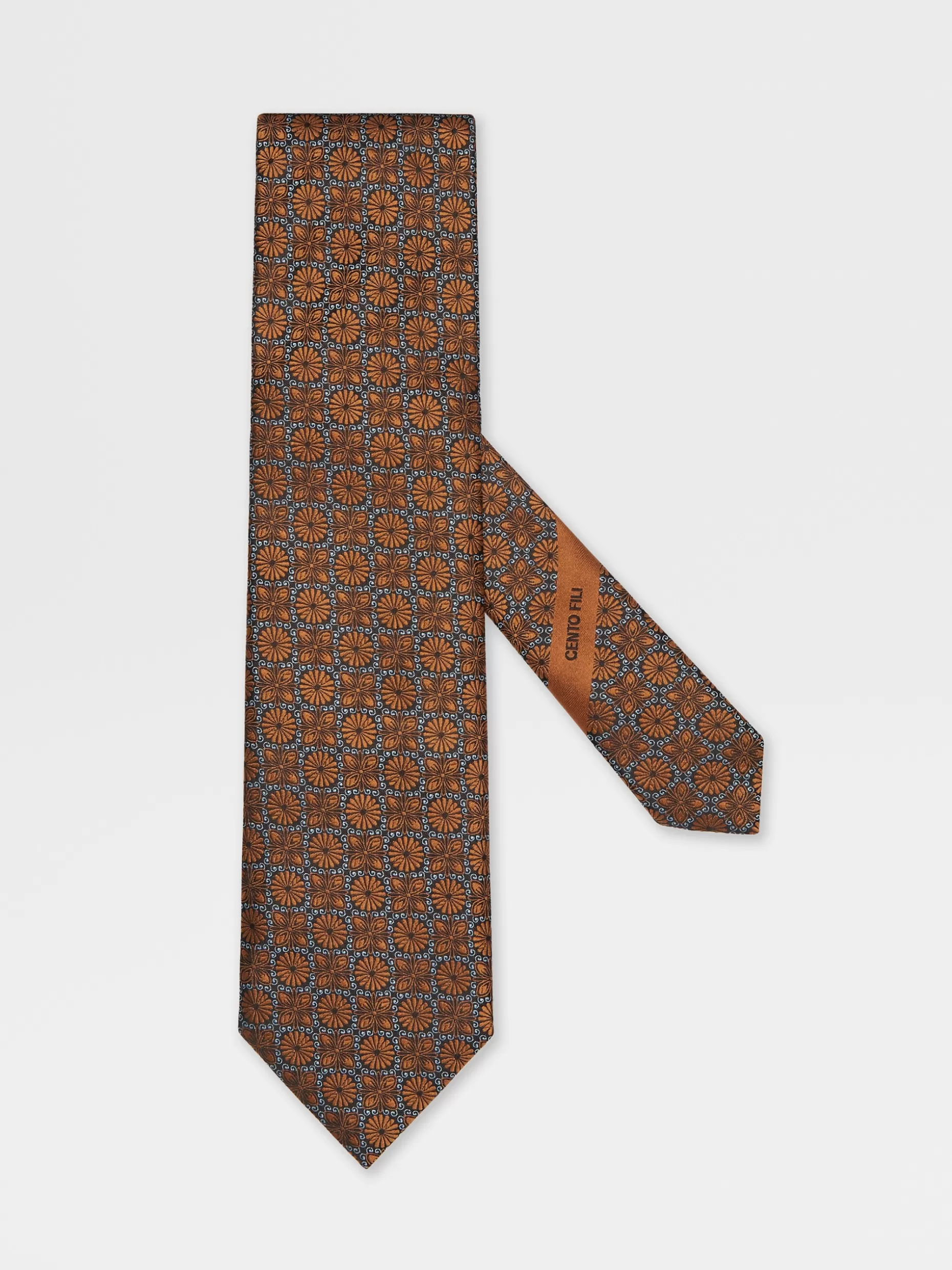 Men ZEGNA Color Cento Fili Silk Tie