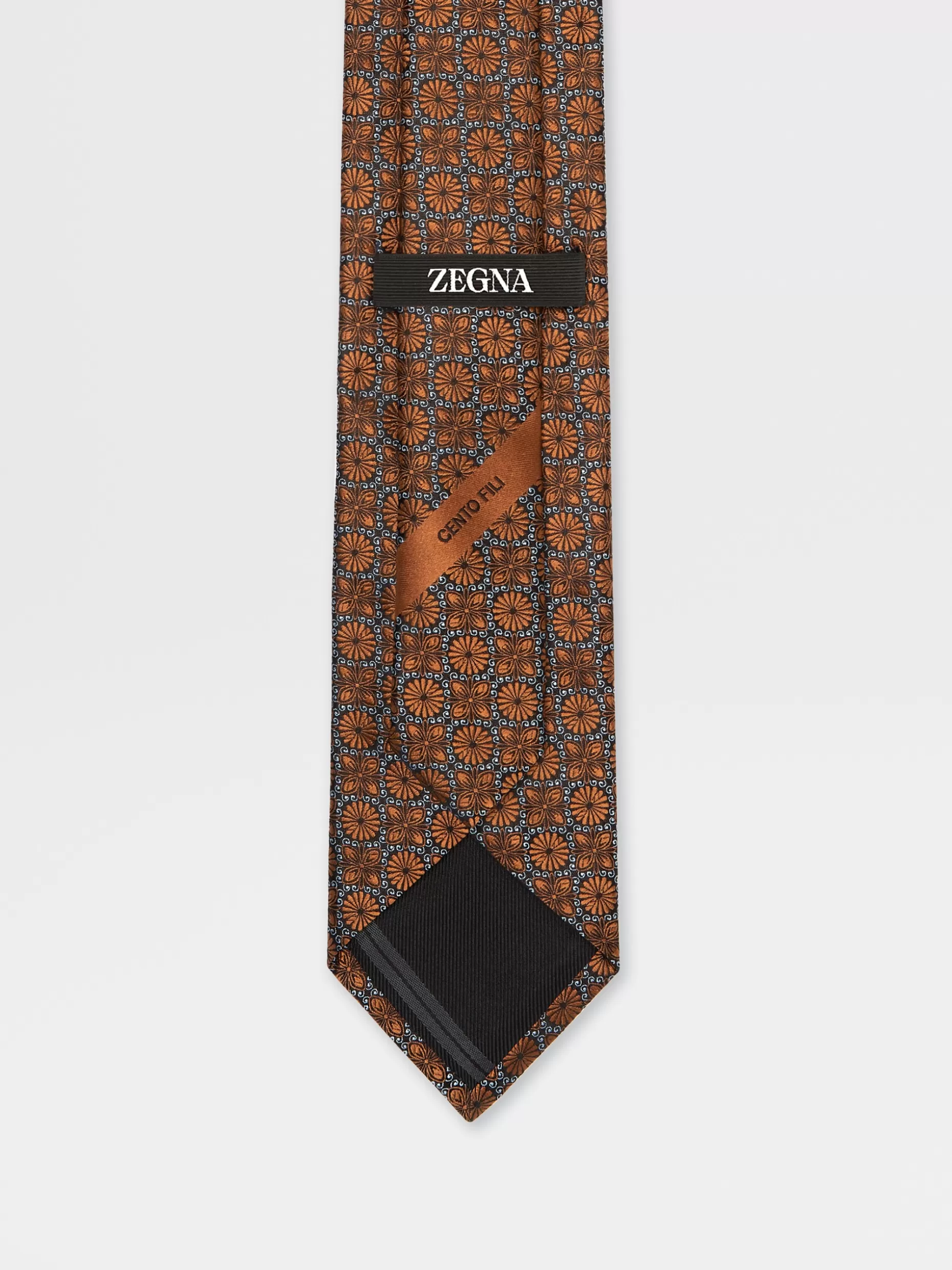Men ZEGNA Color Cento Fili Silk Tie