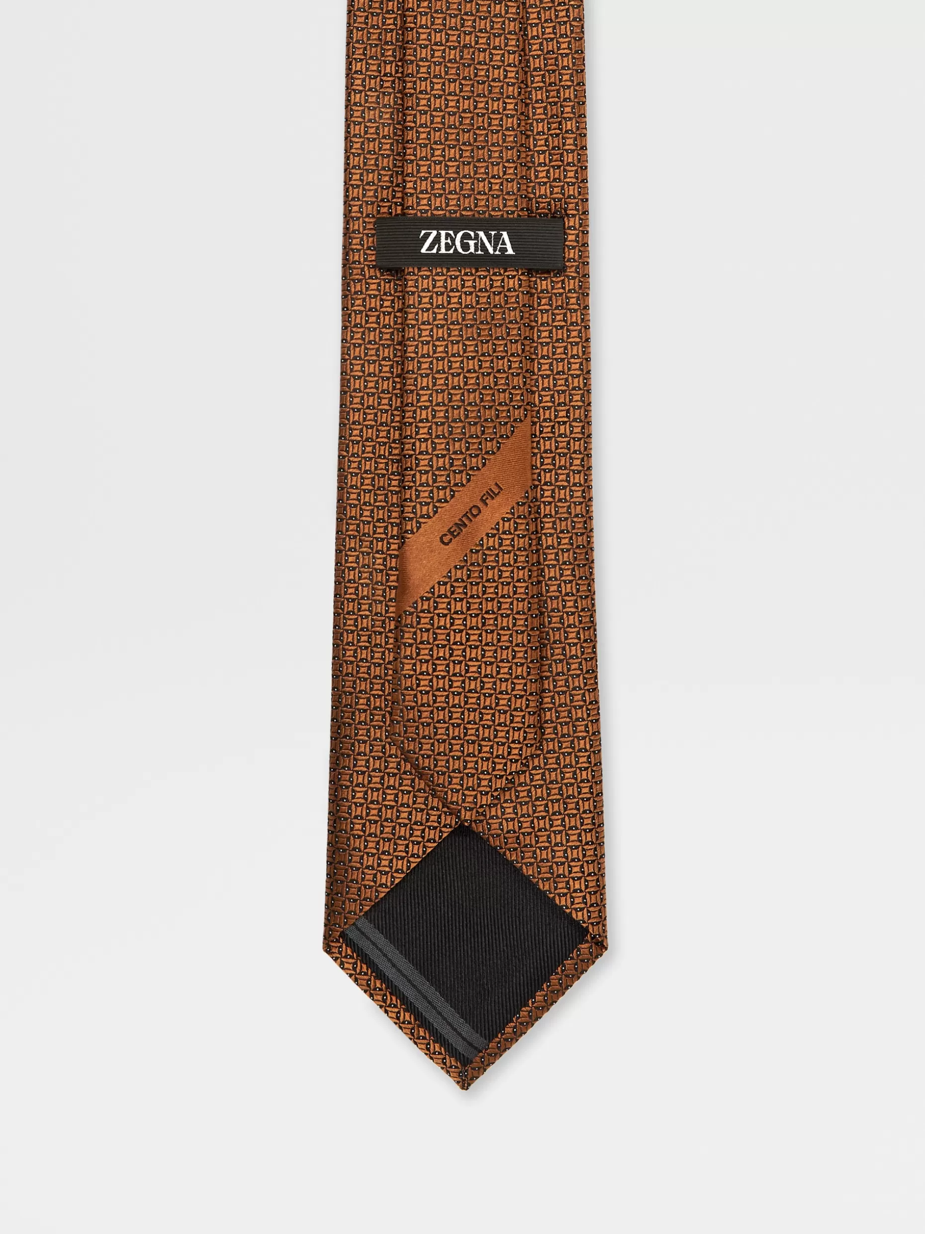 Men ZEGNA Color Cento Fili Silk Tie