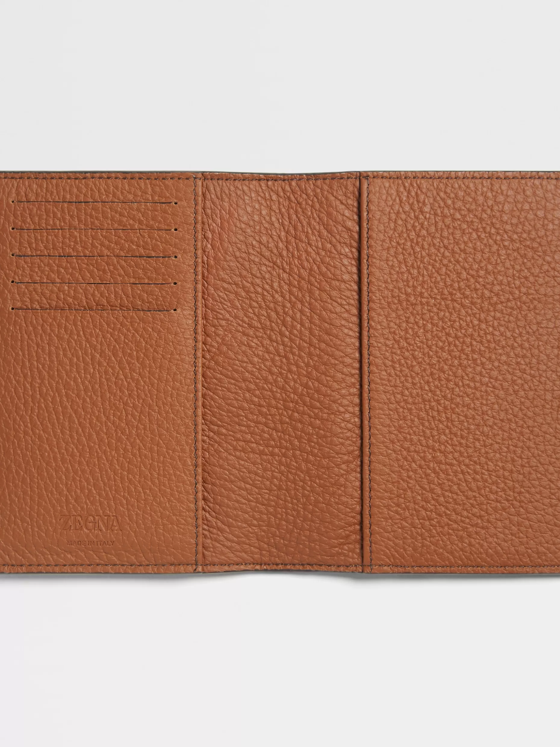 Men ZEGNA Color Deerskin Passport Case