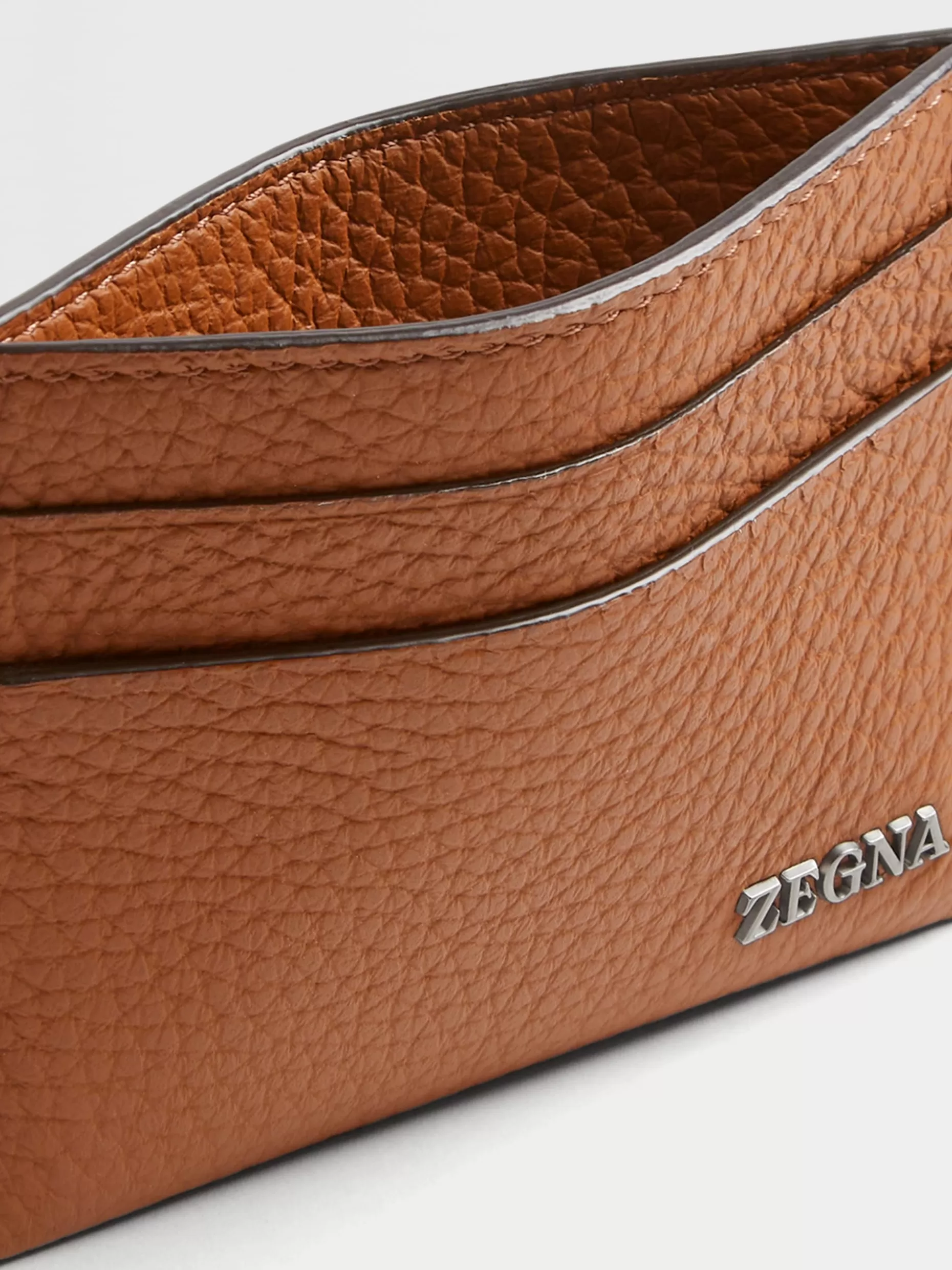 Men ZEGNA Color Deerskin Simple Card Case