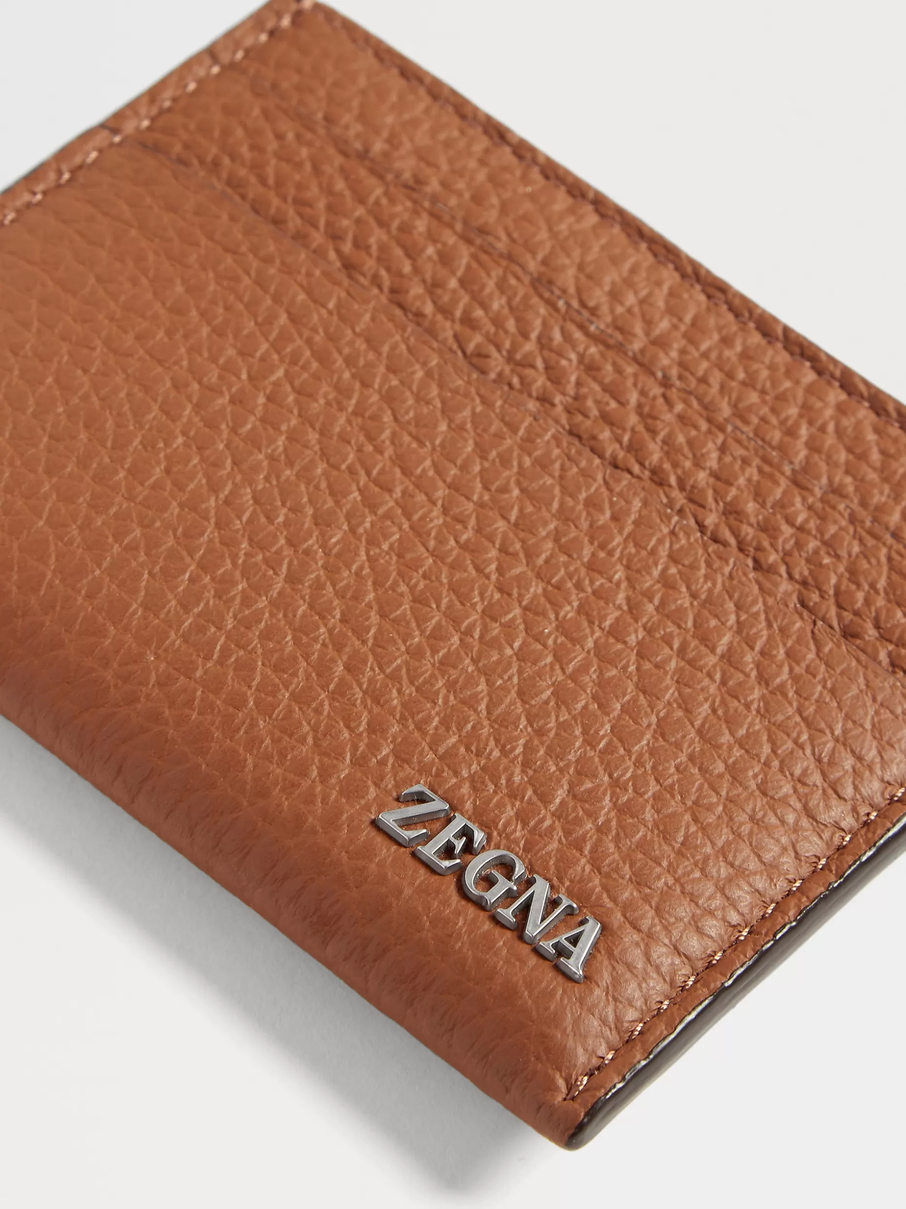 Men ZEGNA Color Deerskin Simple Card Case