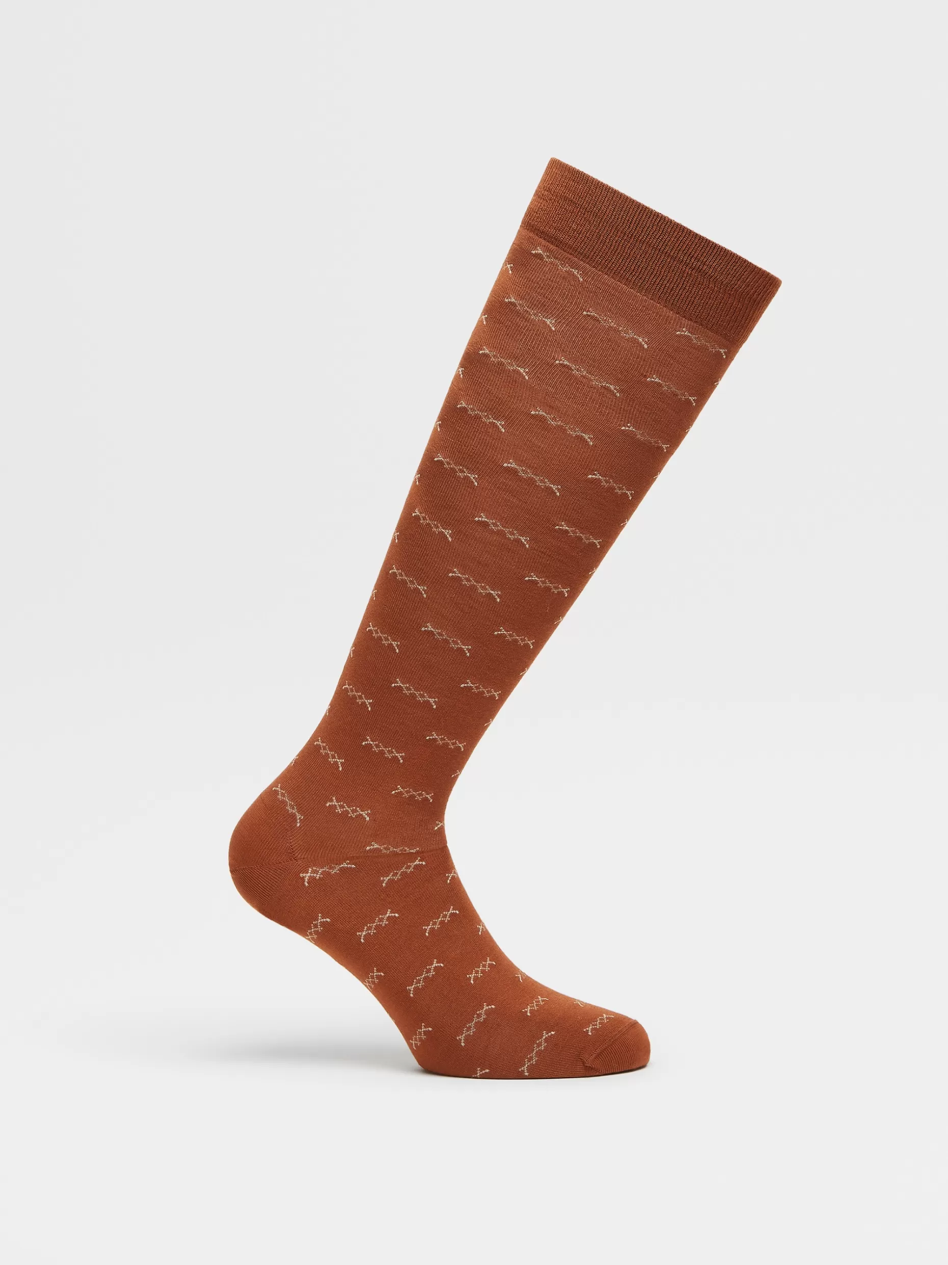 Men ZEGNA Color Iconic Triple X Mid Calf Socks