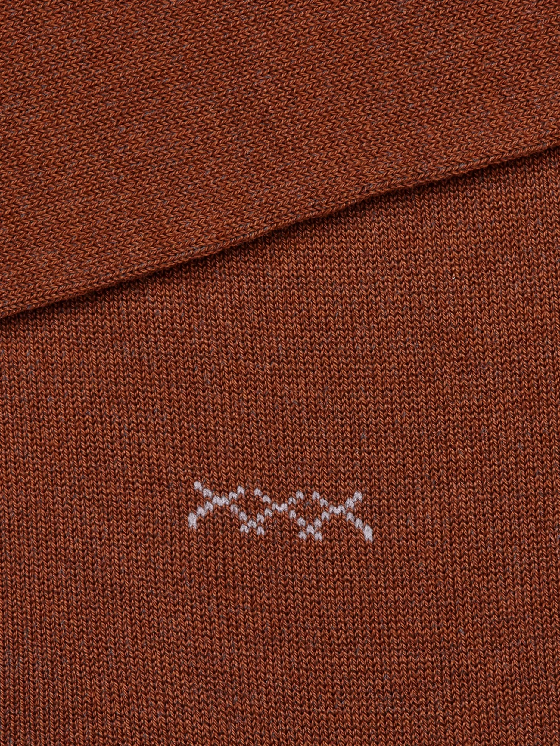 Men ZEGNA Color Lyocell Blend Everyday Triple X Mid Calf Socks
