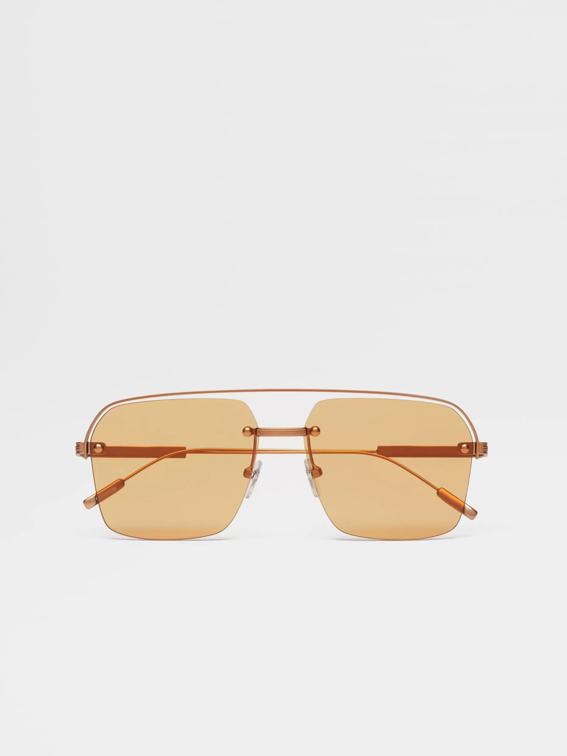 Men ZEGNA Color Metal Sunglasses