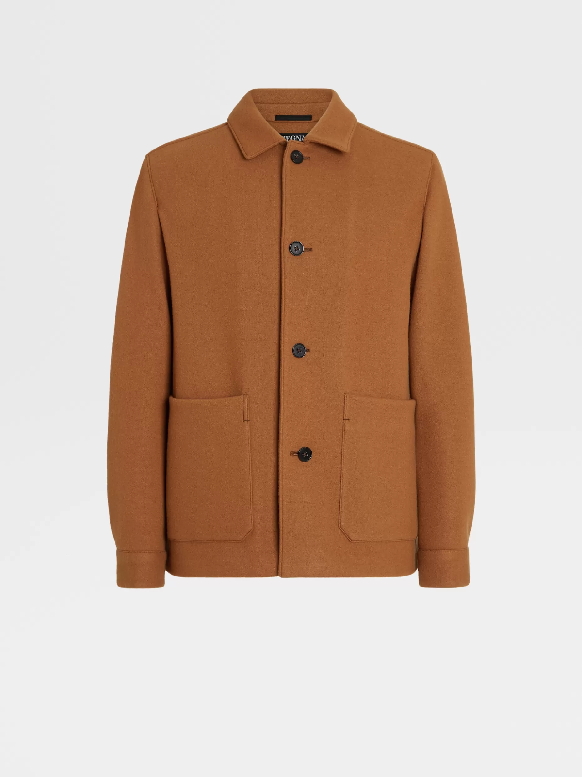 Men ZEGNA Color Wool And Cashmere Chore Jacket