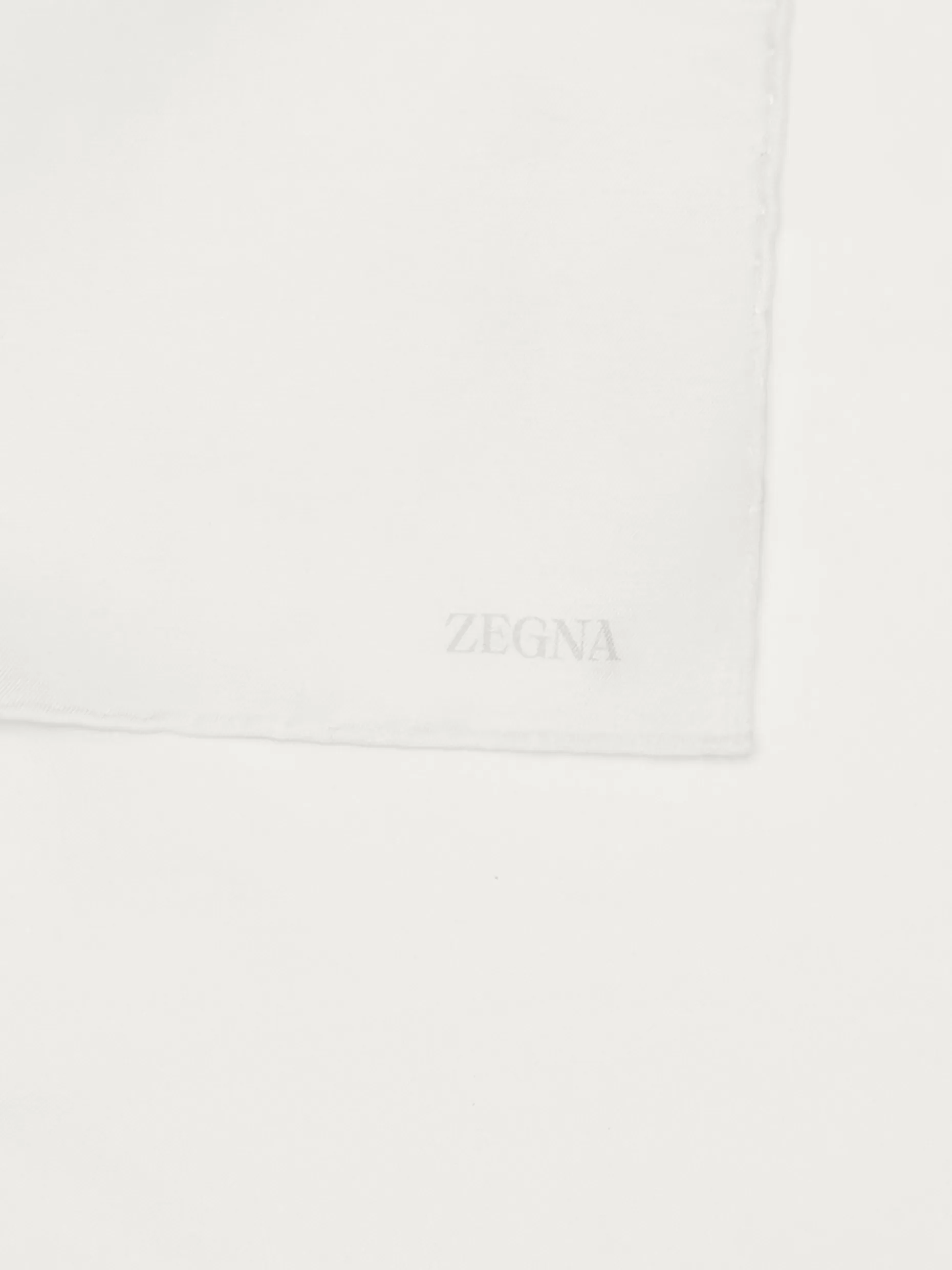 Men ZEGNA Cotton And Silk Pocket Square