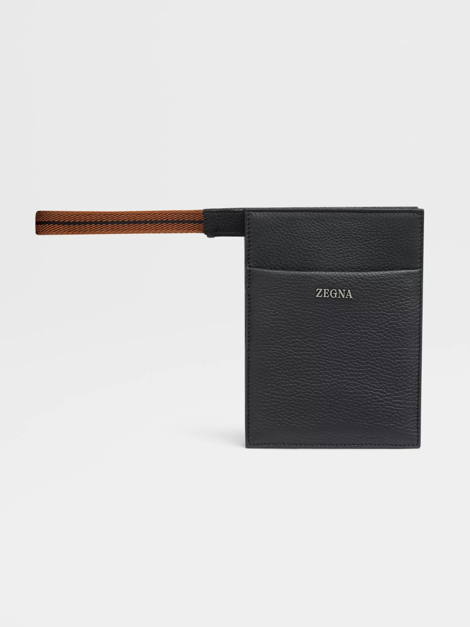 Men ZEGNA Deerskin Mini Standing Clutch