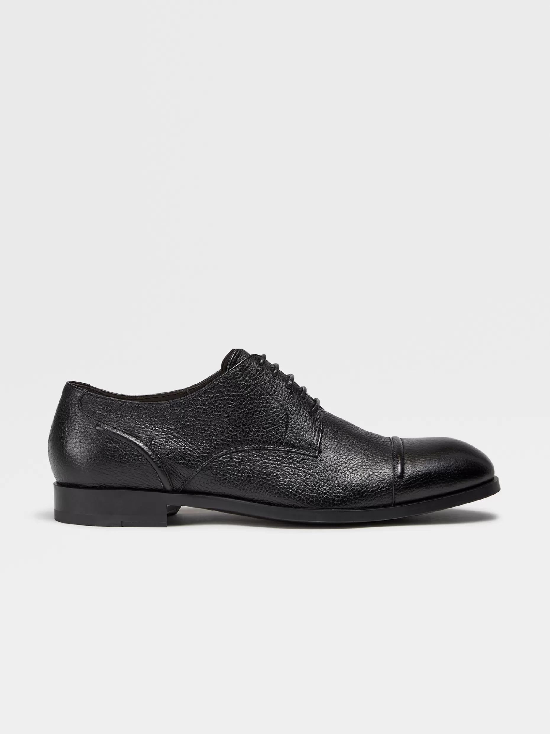 Men ZEGNA Deerskin Siena Flex Captoe Derby