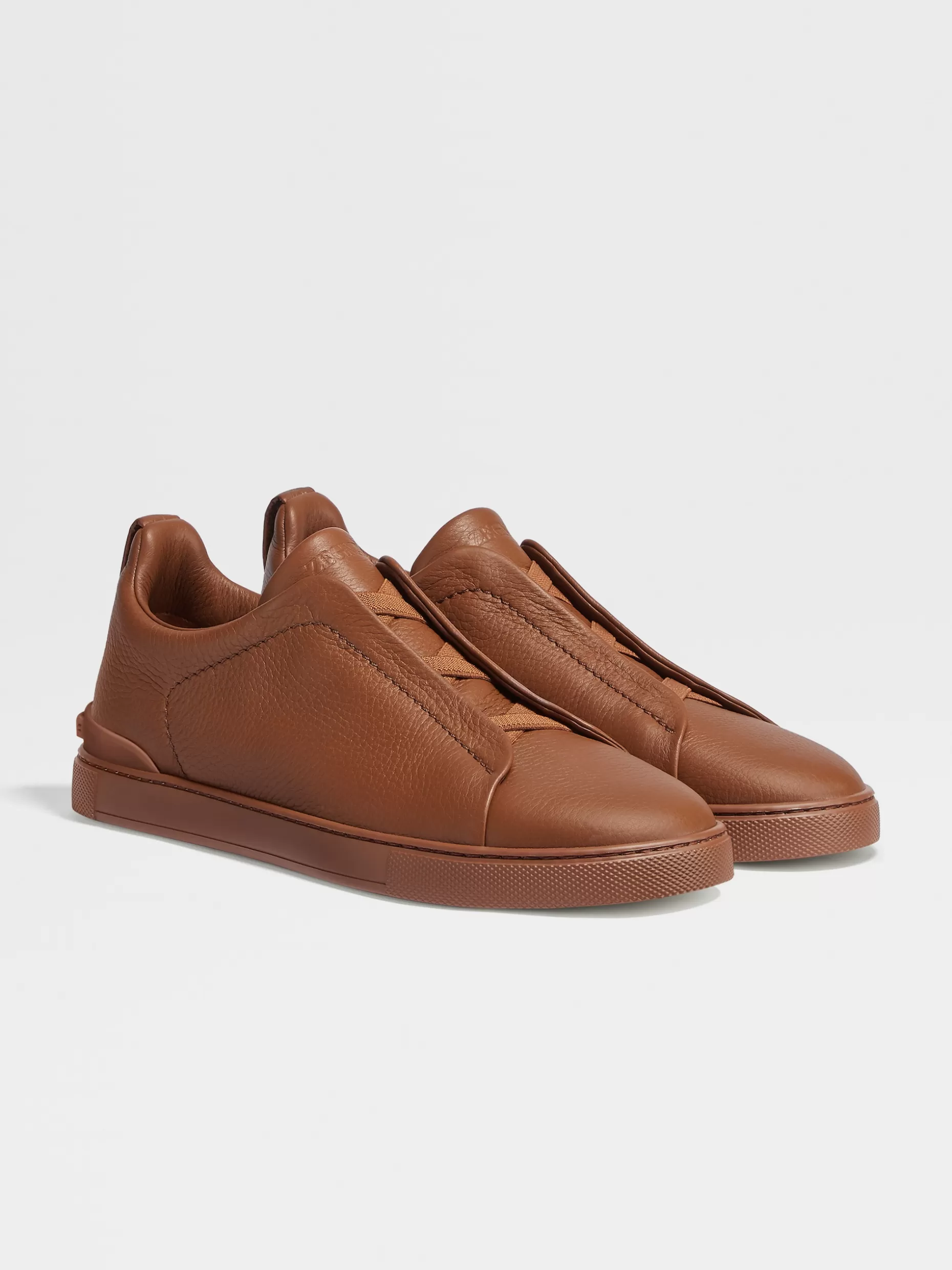 Men ZEGNA Deerskin Triple Stitch™ Sneakers