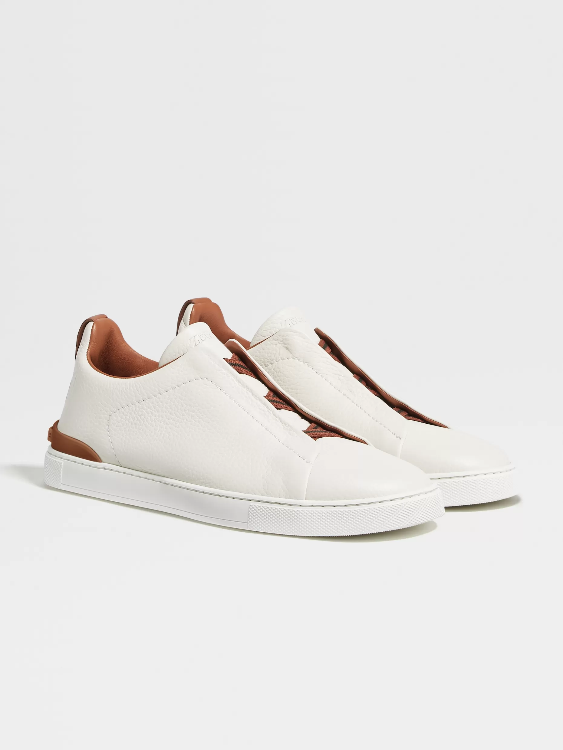 Men ZEGNA Deerskin Triple Stitch™ Sneakers