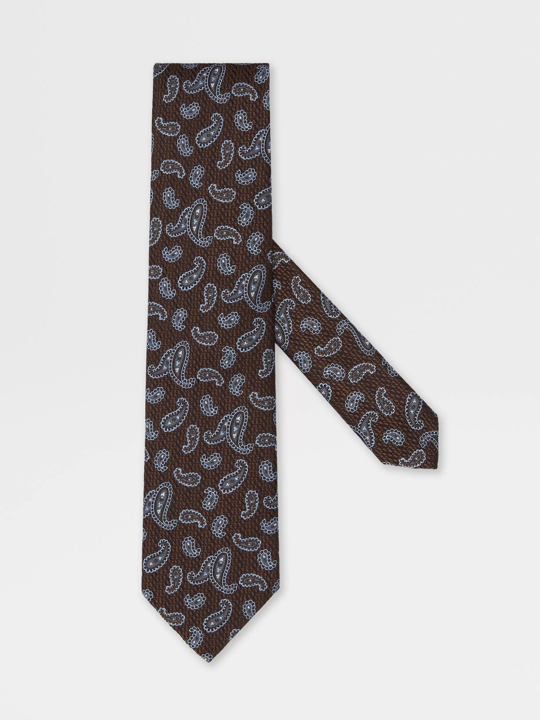 Men ZEGNA Doppia Trama Silk Tie