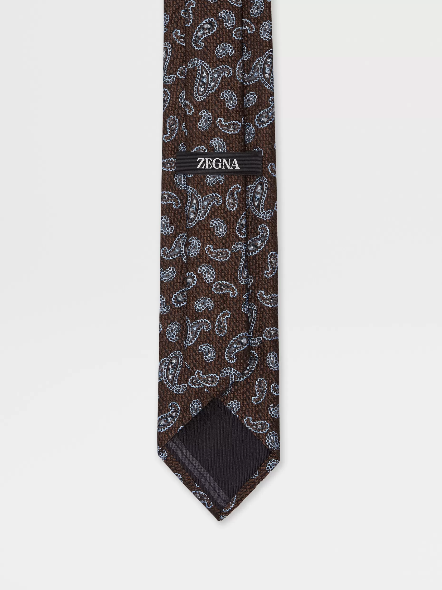 Men ZEGNA Doppia Trama Silk Tie