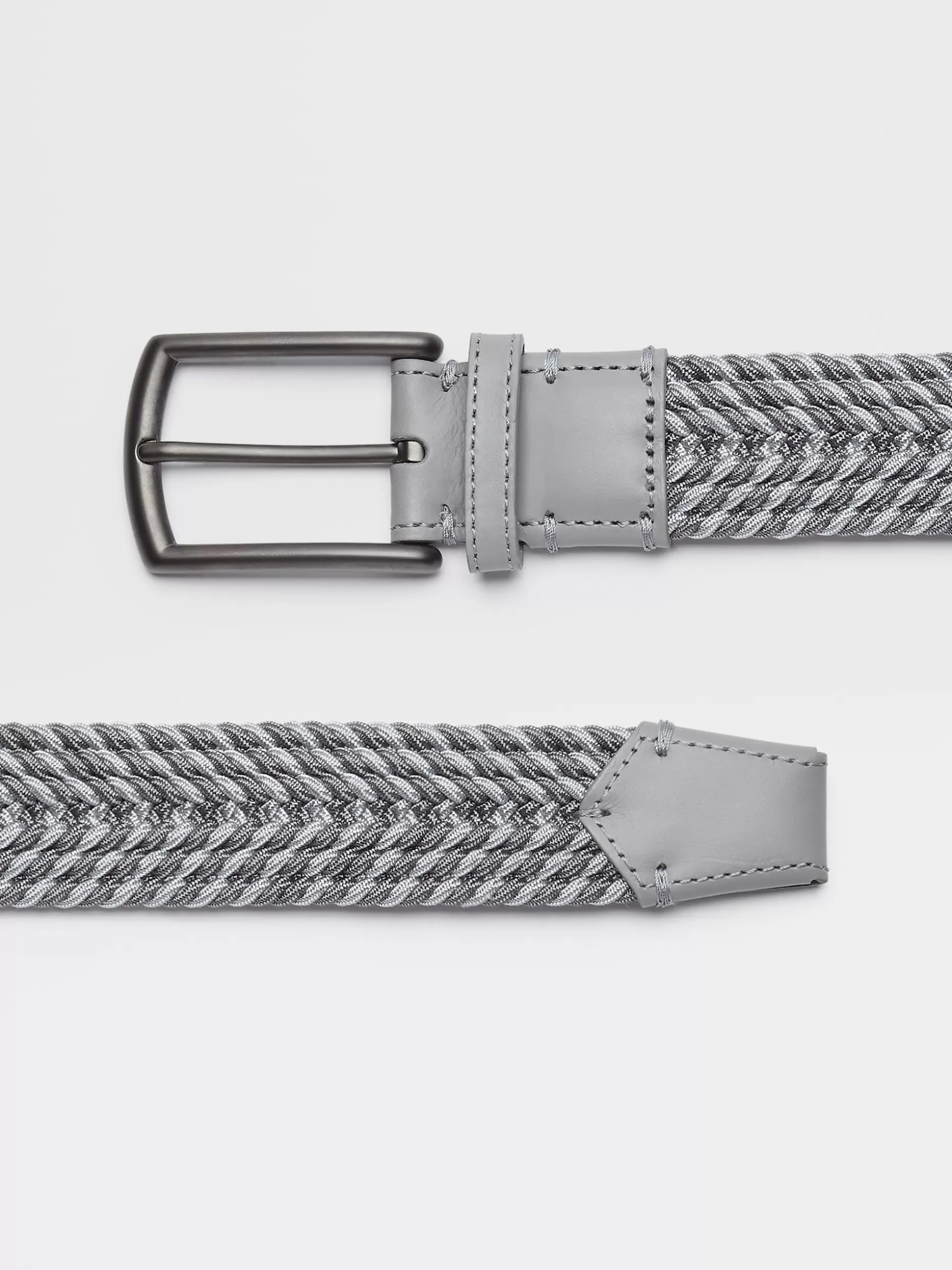 Men ZEGNA Elastic Rayon Braided Belt