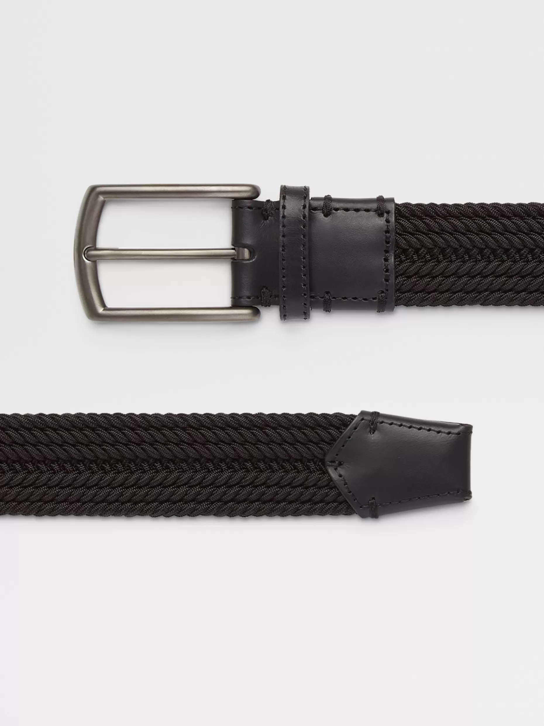 Men ZEGNA Elastic Rayon Braided Belt