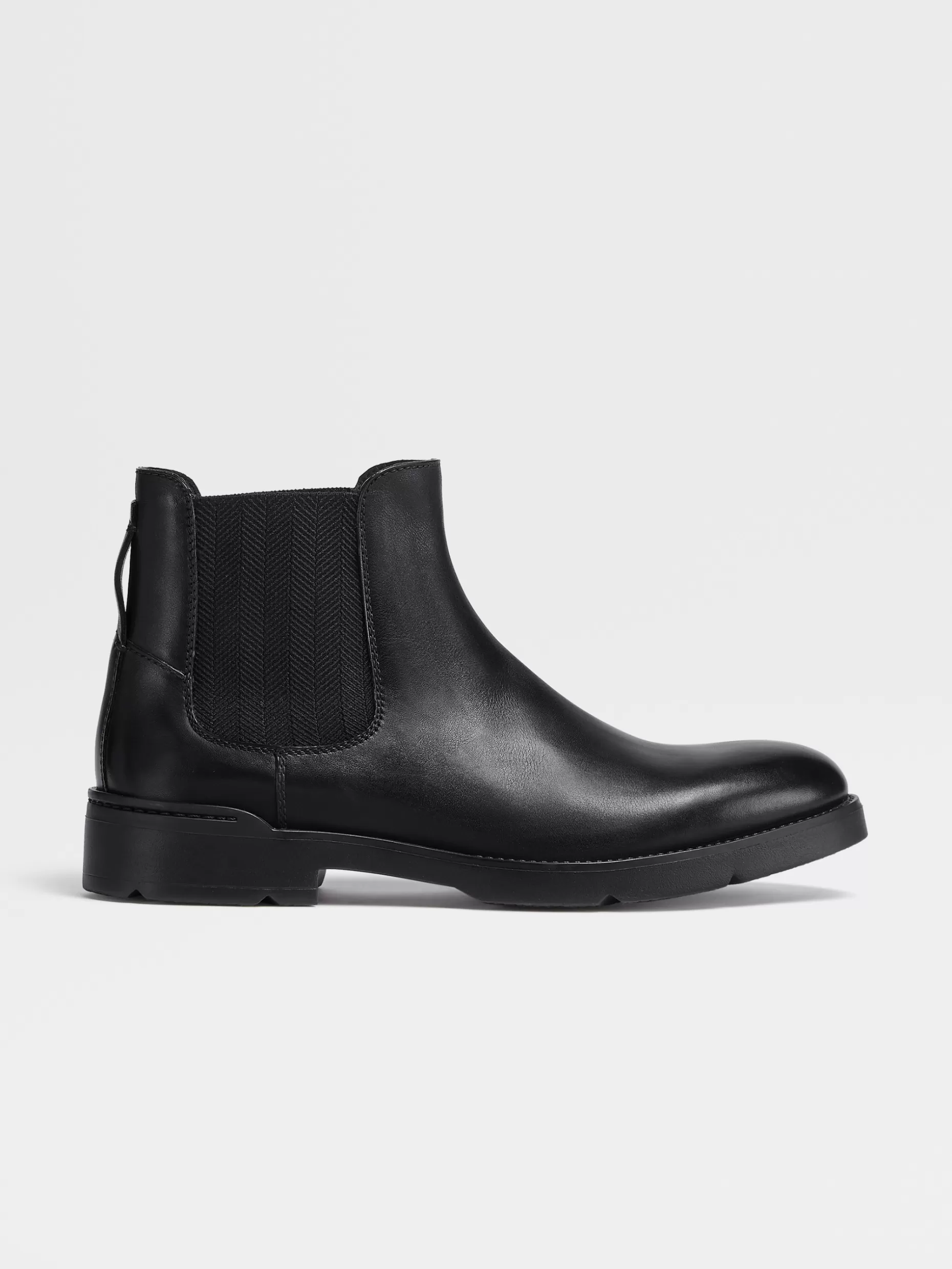 Men ZEGNA Hand-Buffed Leather Cortina Chelsea Boots