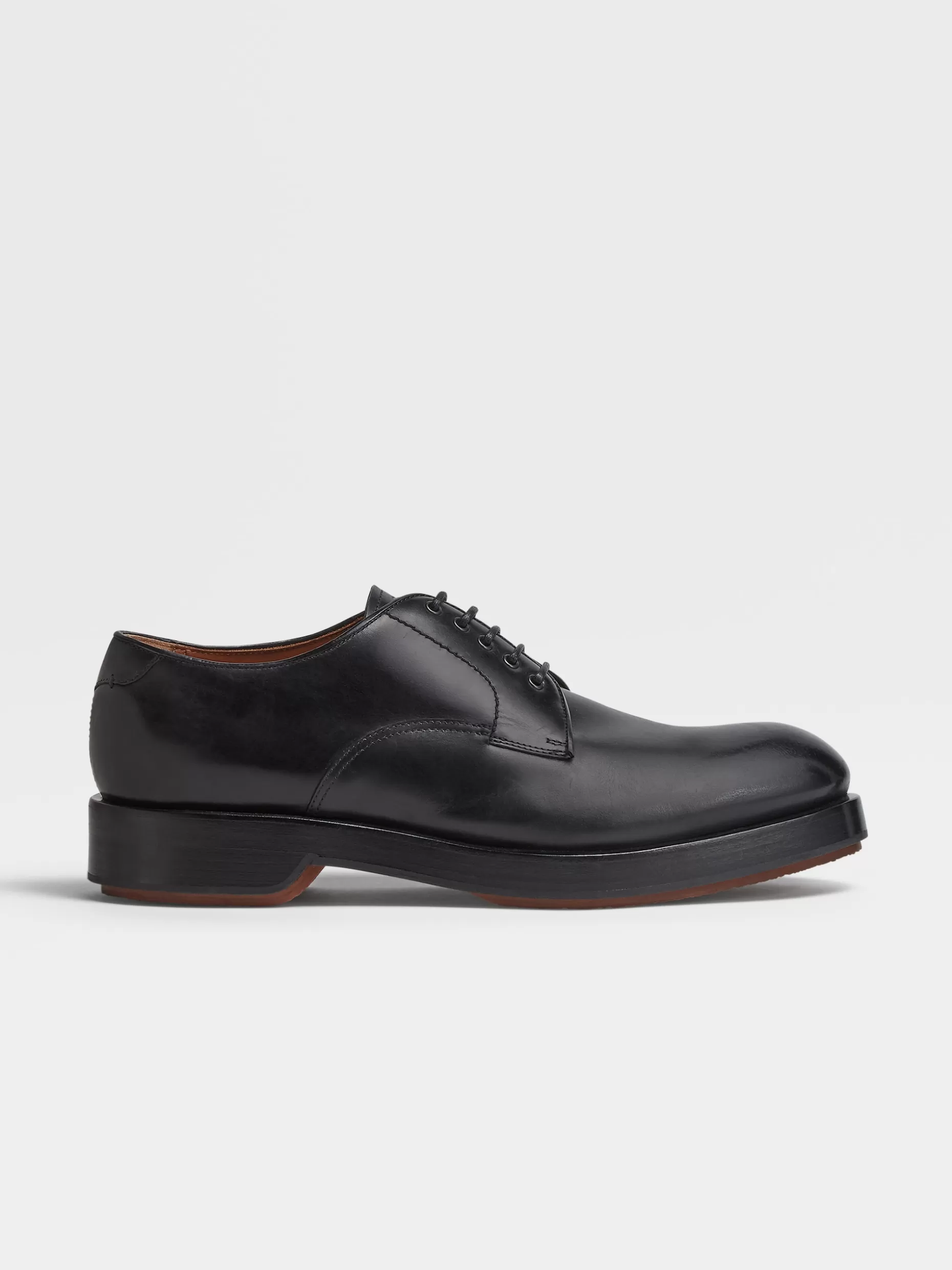 Men ZEGNA Hand-Buffed Leather Udine Derby